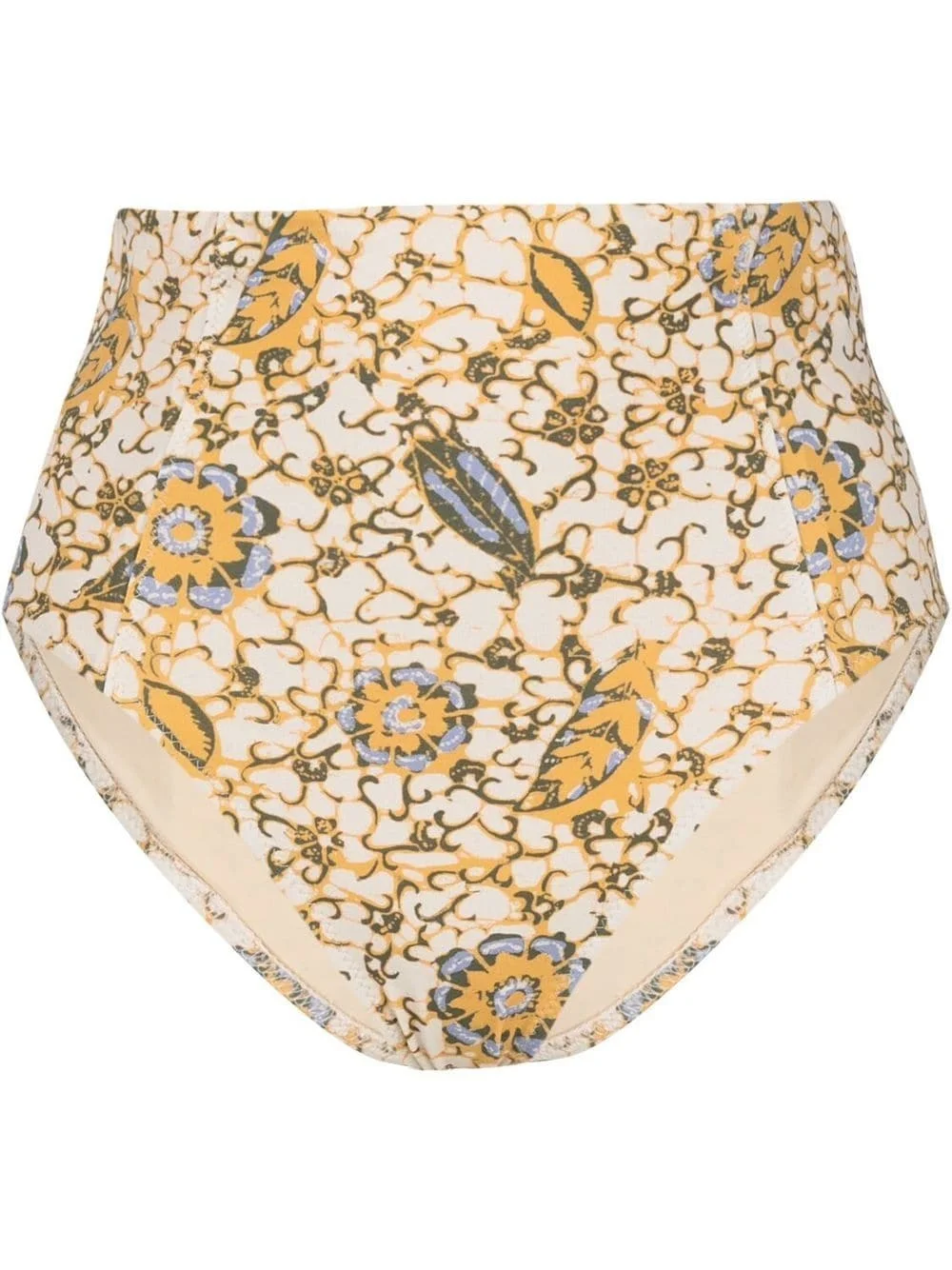 Zahara citrus-print bikini bottoms - 1