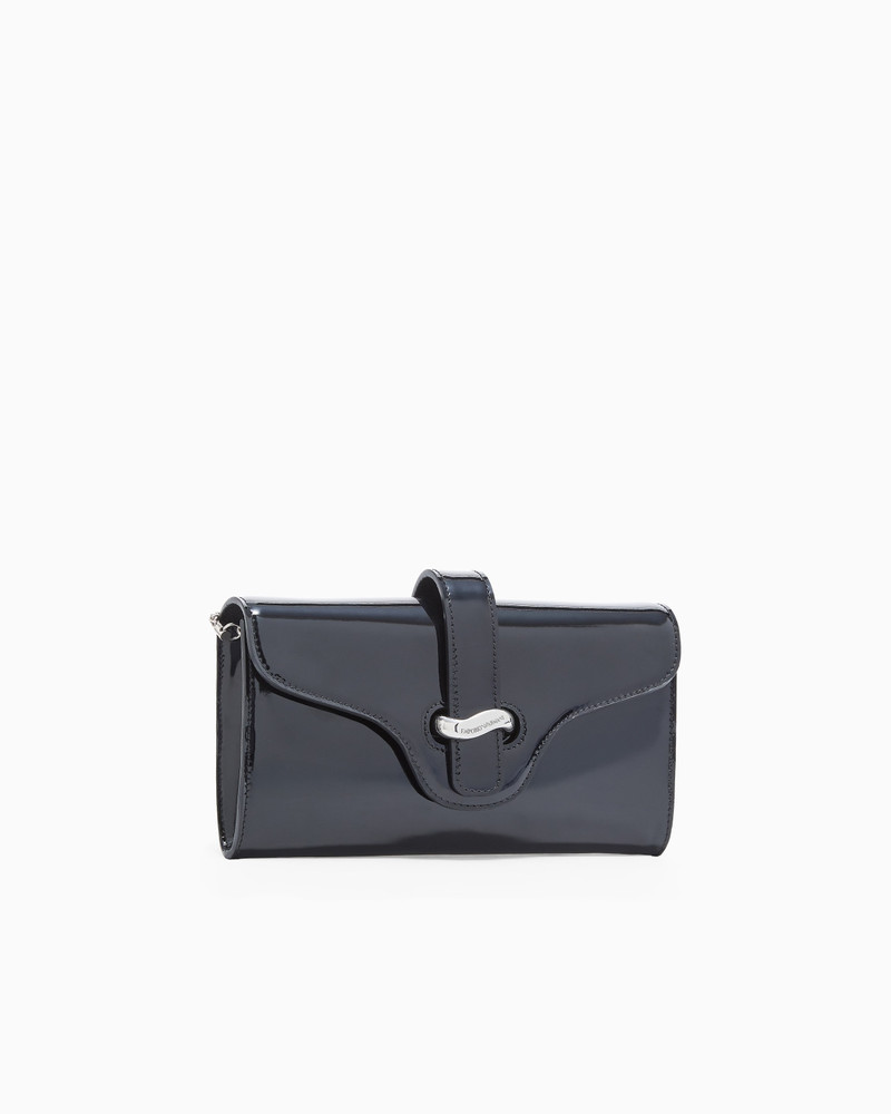 EMPORIO ARMANI PATENT LEATHER MINI SHOULDER BAG outlook