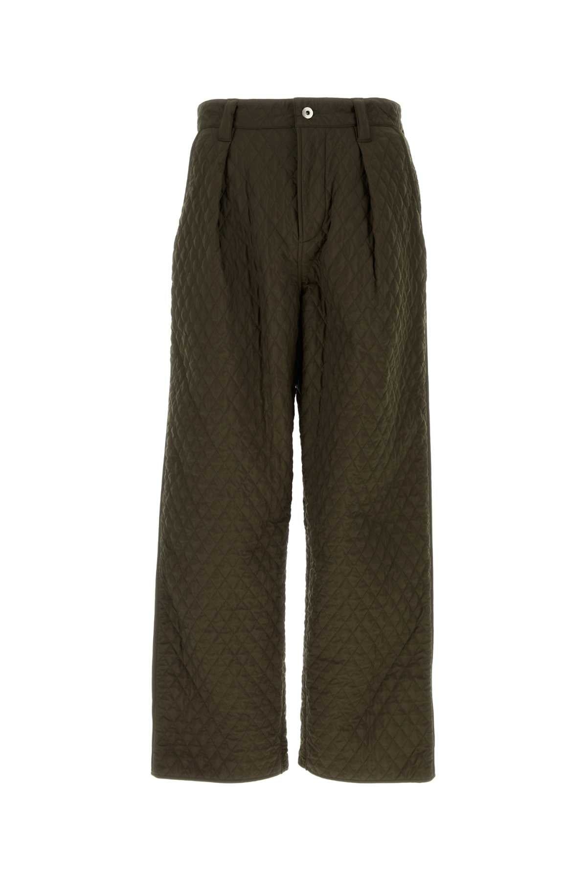 Burberry Men Army Green Nylon Pant - 1