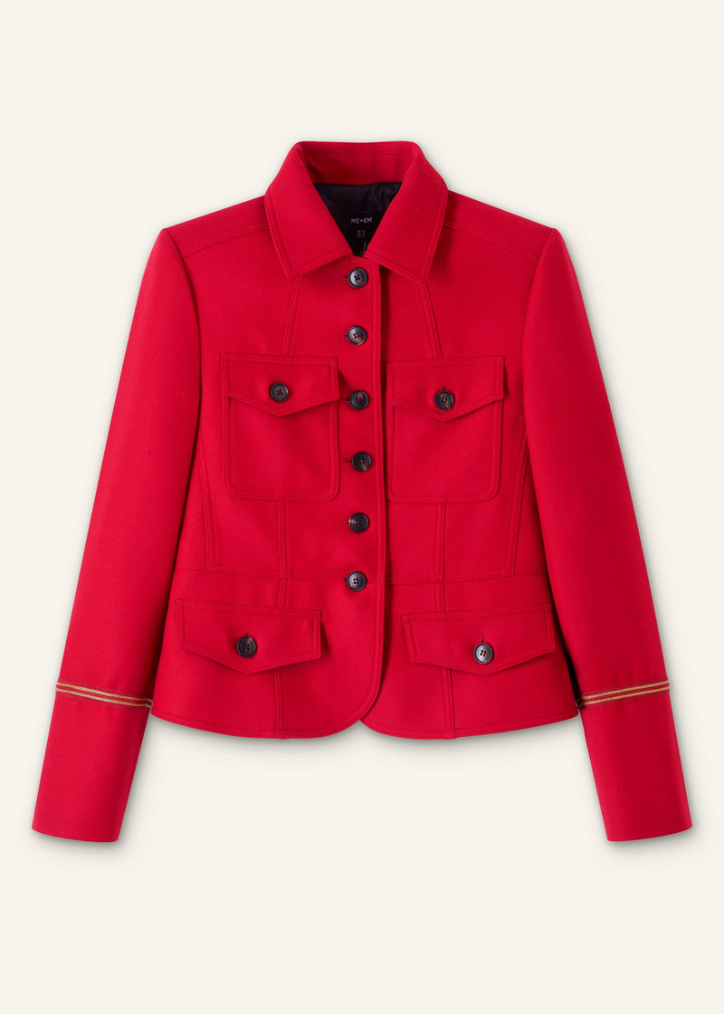 Fitted Military Jacket - 1