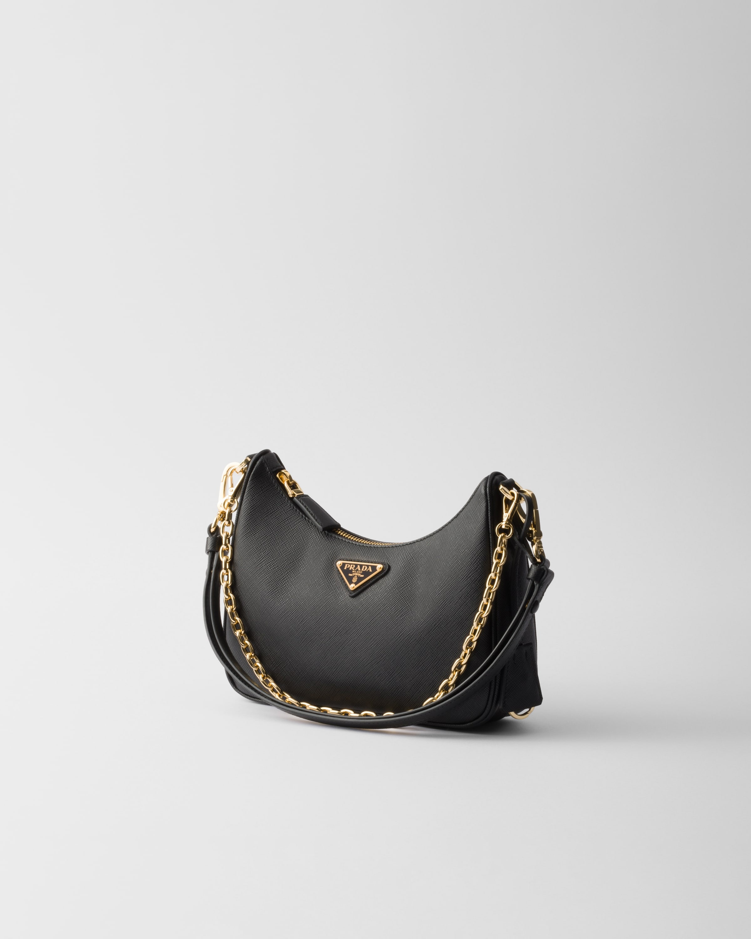 PRADA｜ (1BB121 VTRO 2C4Q F0632) Black Small leather shoulder bag | PRADA