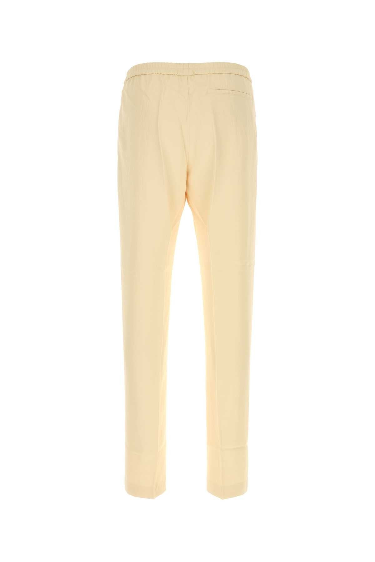 Dries Van Noten Men Pastel Yellow Jersey Pennams Pant - 2