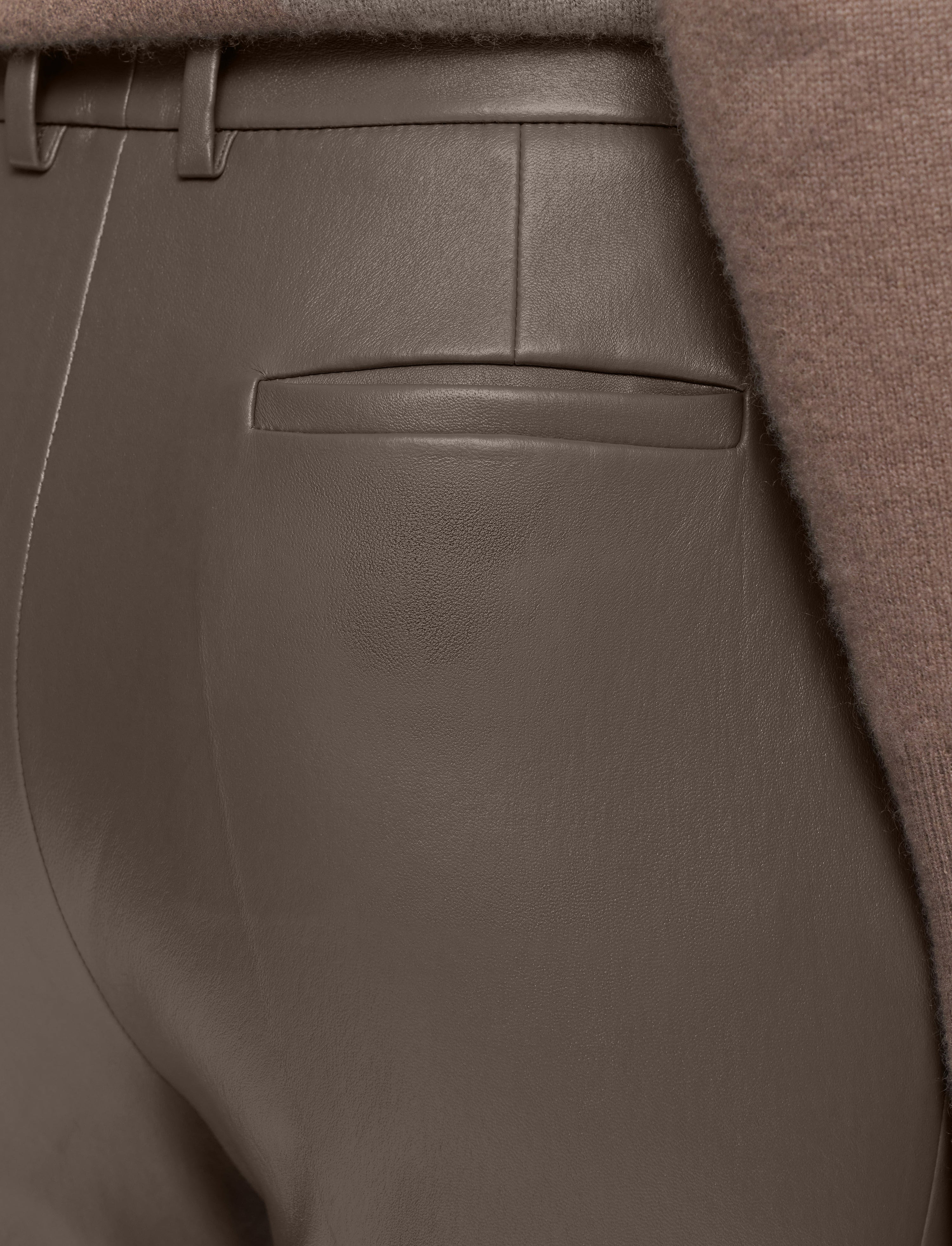 Tafira Leather Stretch Trousers - 5