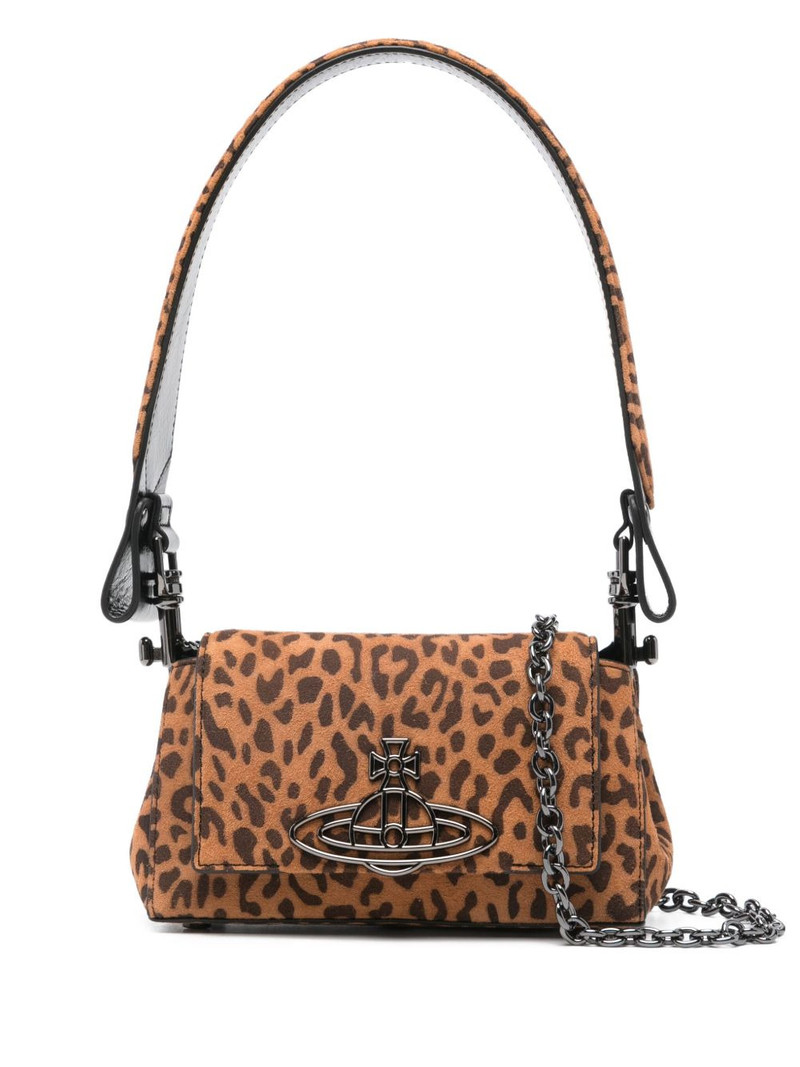 Linda Orb-embellished leopard-print tote bag 1