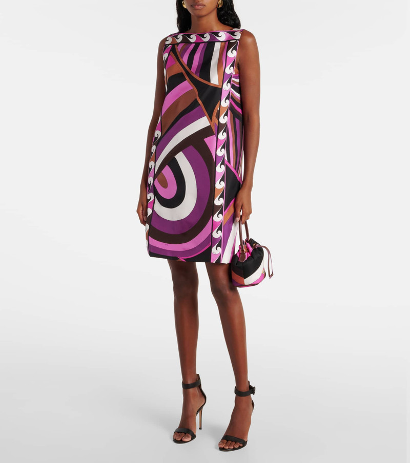 PUCCI Iride silk twill minidress outlook
