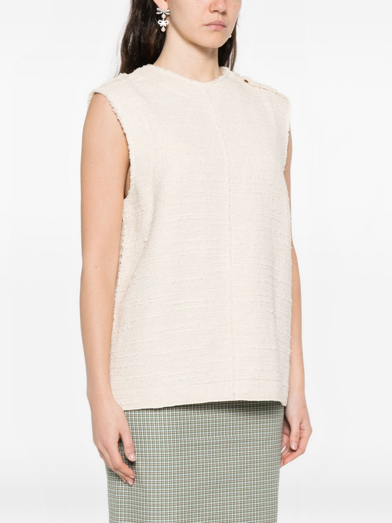 buttoned sleeveless blouse 3