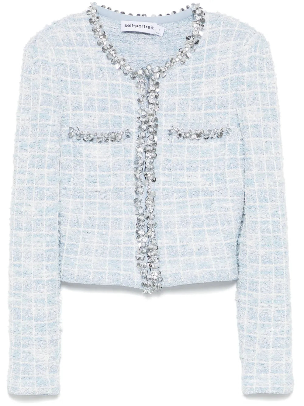 Self-Portrait Women Checked Cardigan - 1