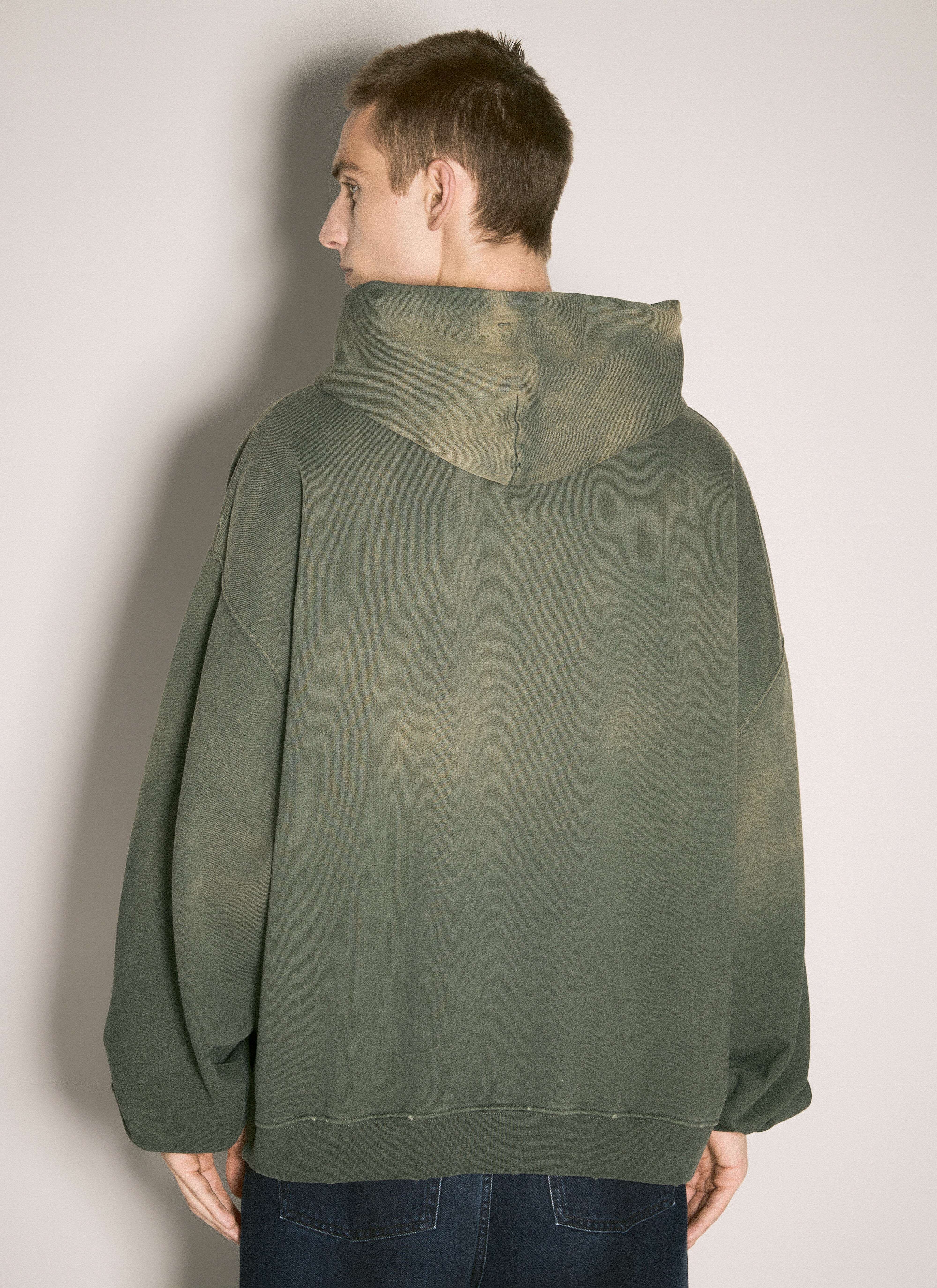Spliced Bubble Hooded Sweatshirt - 5