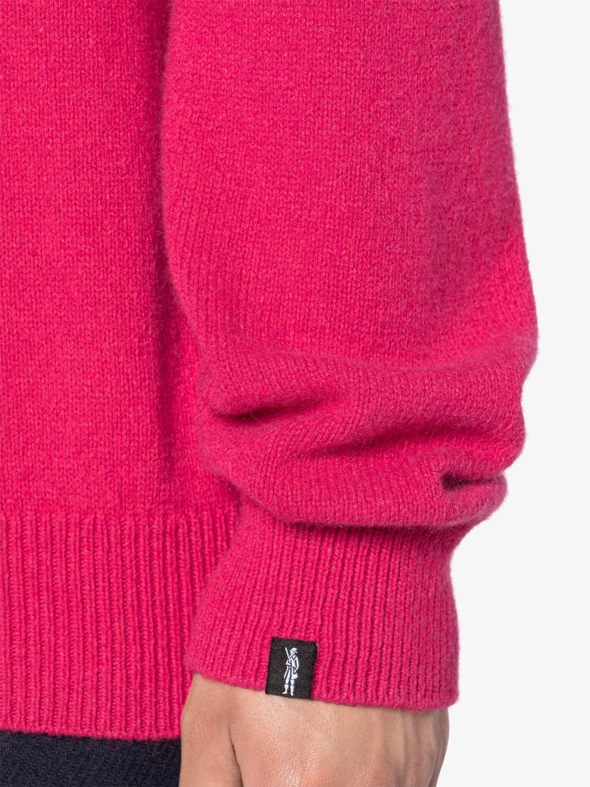 HOLKHAM FUCHSIA CASHMERE CREWNECK SWEATER - 6