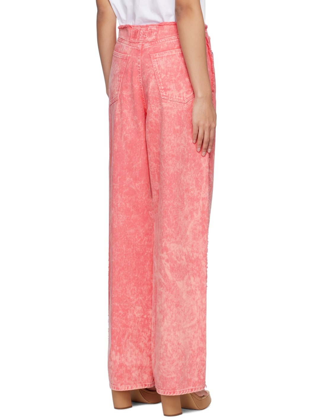 Pink Faded Jeans - 3