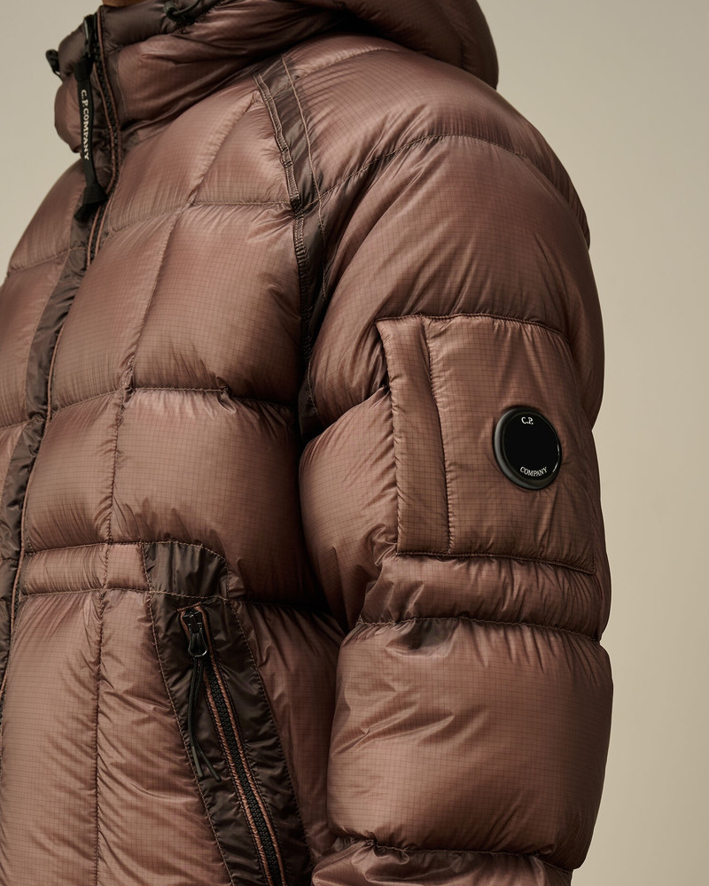 C.P. Company D.D. Shell Hooded Medium Down Jacket | REVERSIBLE