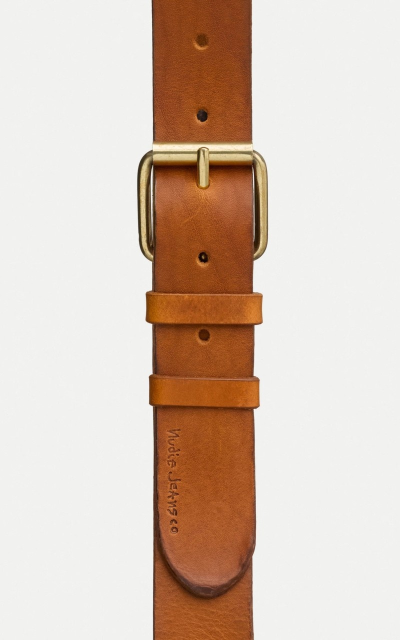 PEDERSSON LEATHER BELT TOFFEE BROWN - 2