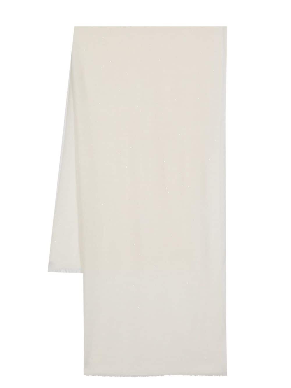 sequined frayed scarf - 1