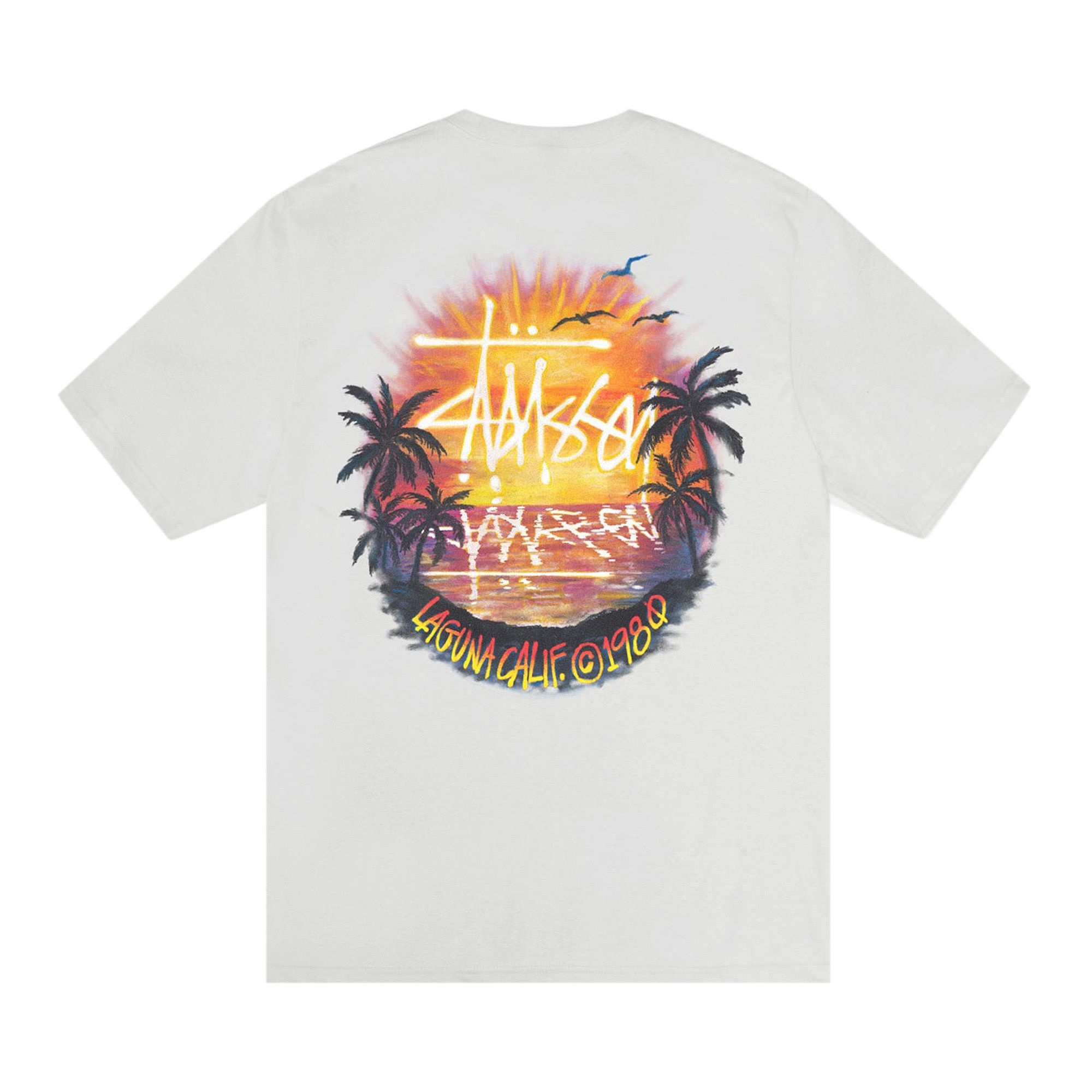 Stussy Sunset Tee 'Fog' - 2