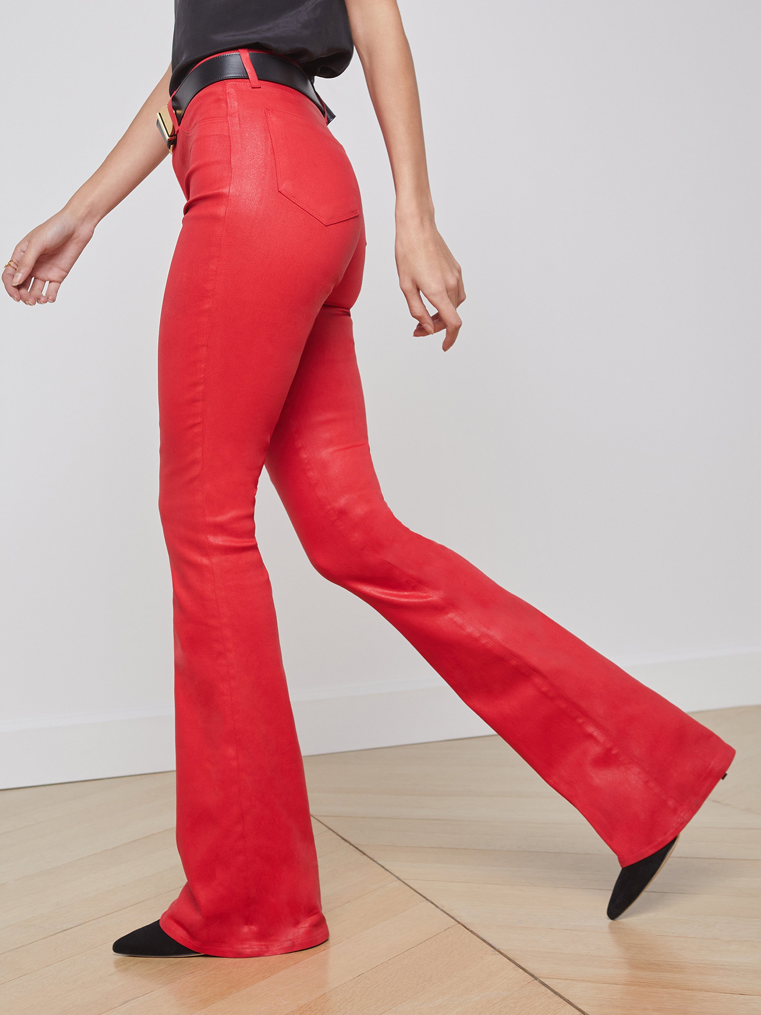 Marty Coated Flare Jean - 4