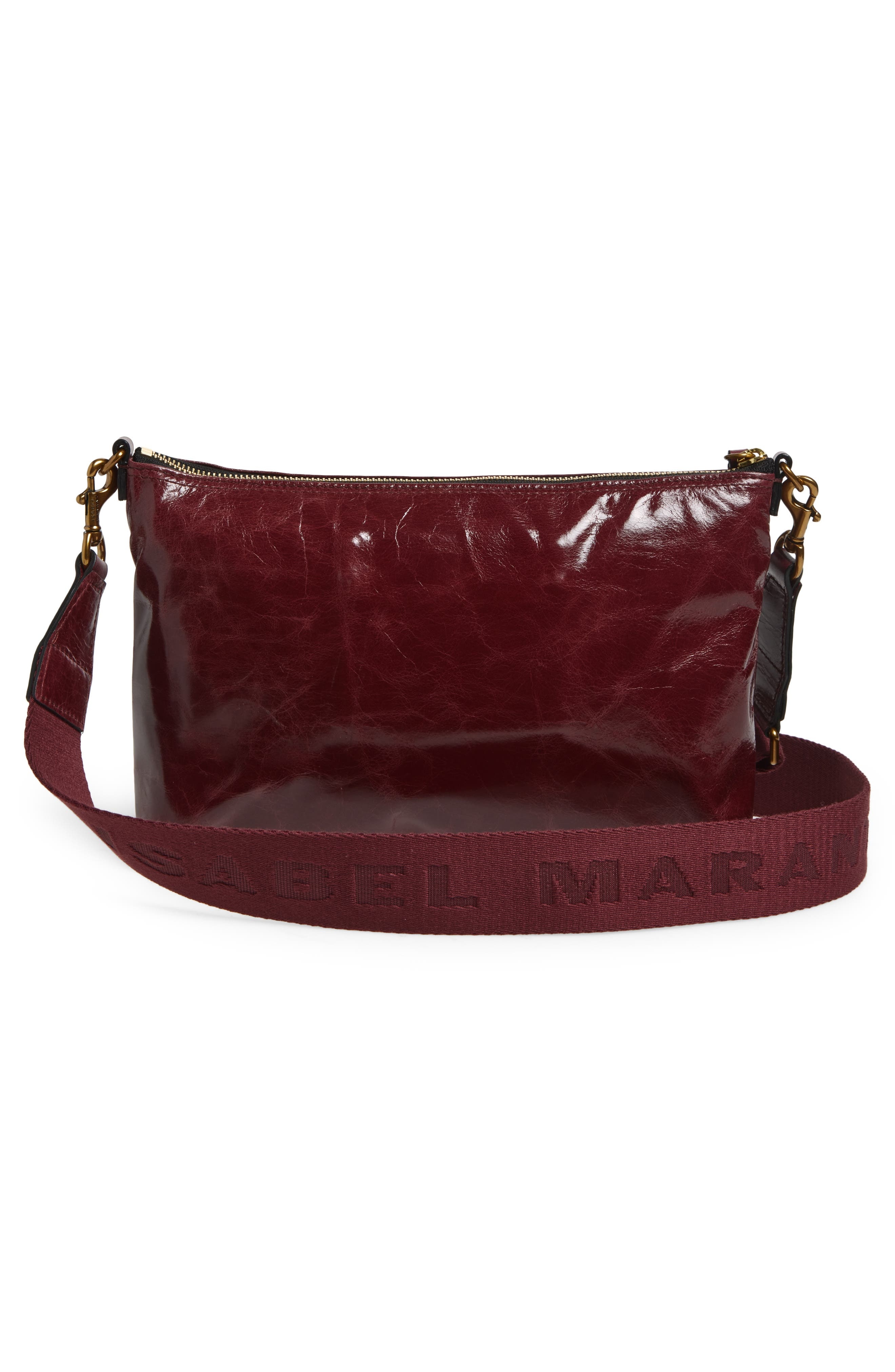 Isabel Marant Nessah Wardy Leather Crossbody Bag in Grapefruit at Nordstrom - 3