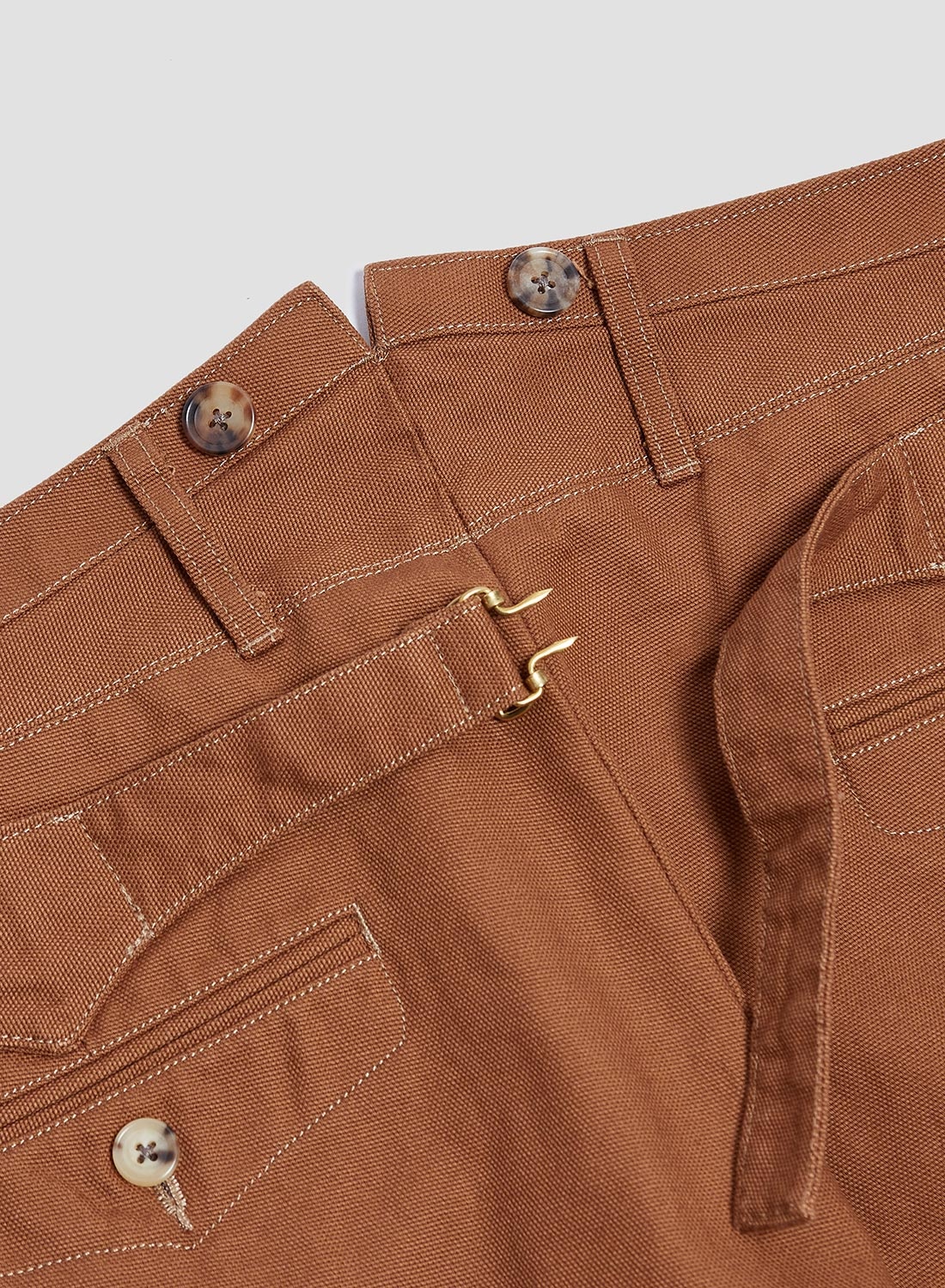 Adjustable Costume Duck Style Baggy Pants Brown - 7