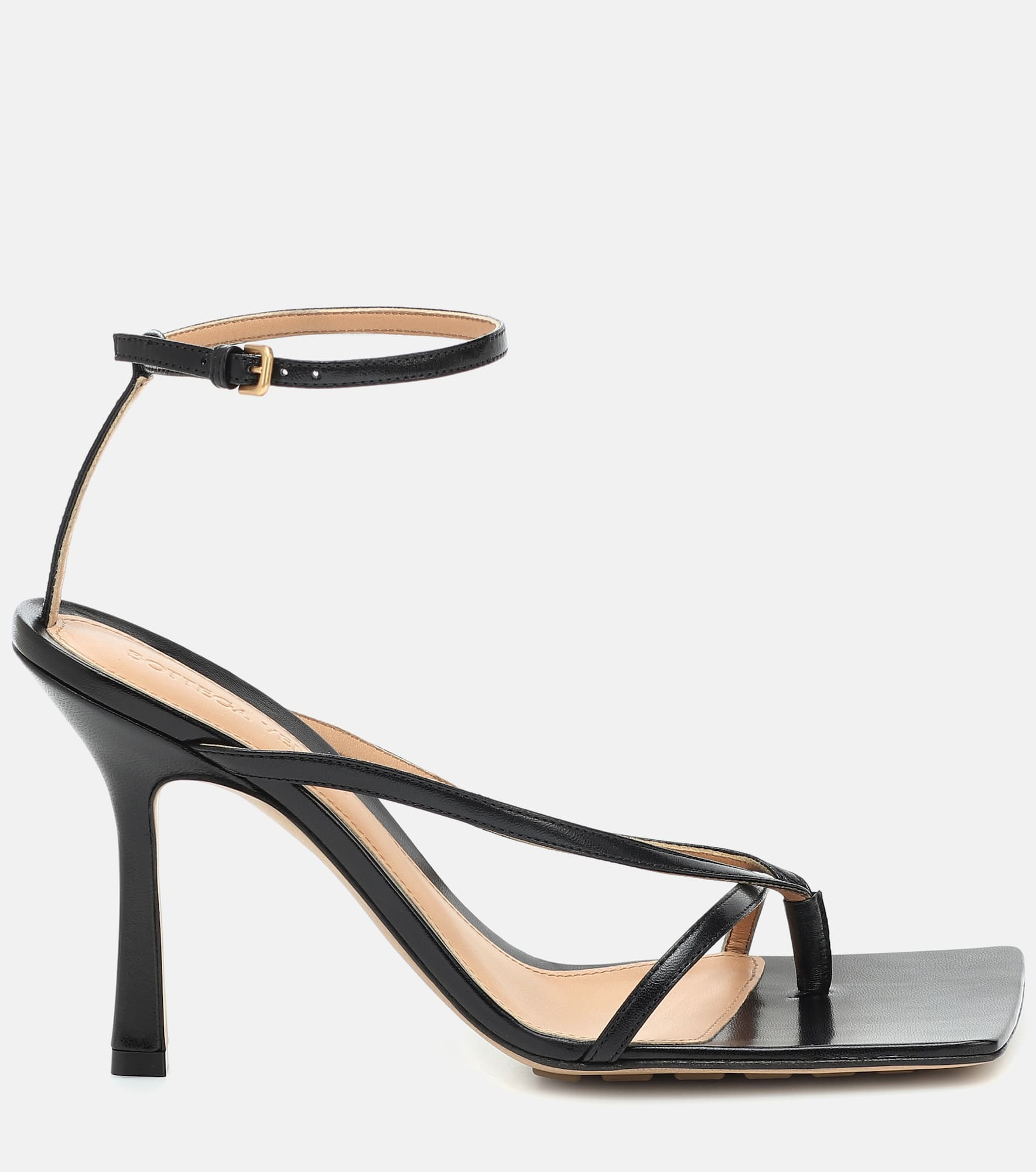 Stretch leather sandals - 5