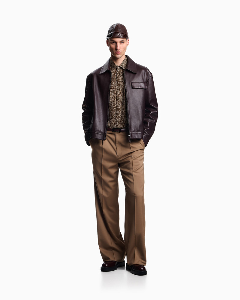 ICON VIRGIN-WOOL STRETCH-SERGE TROUSERS WITH DARTS 2