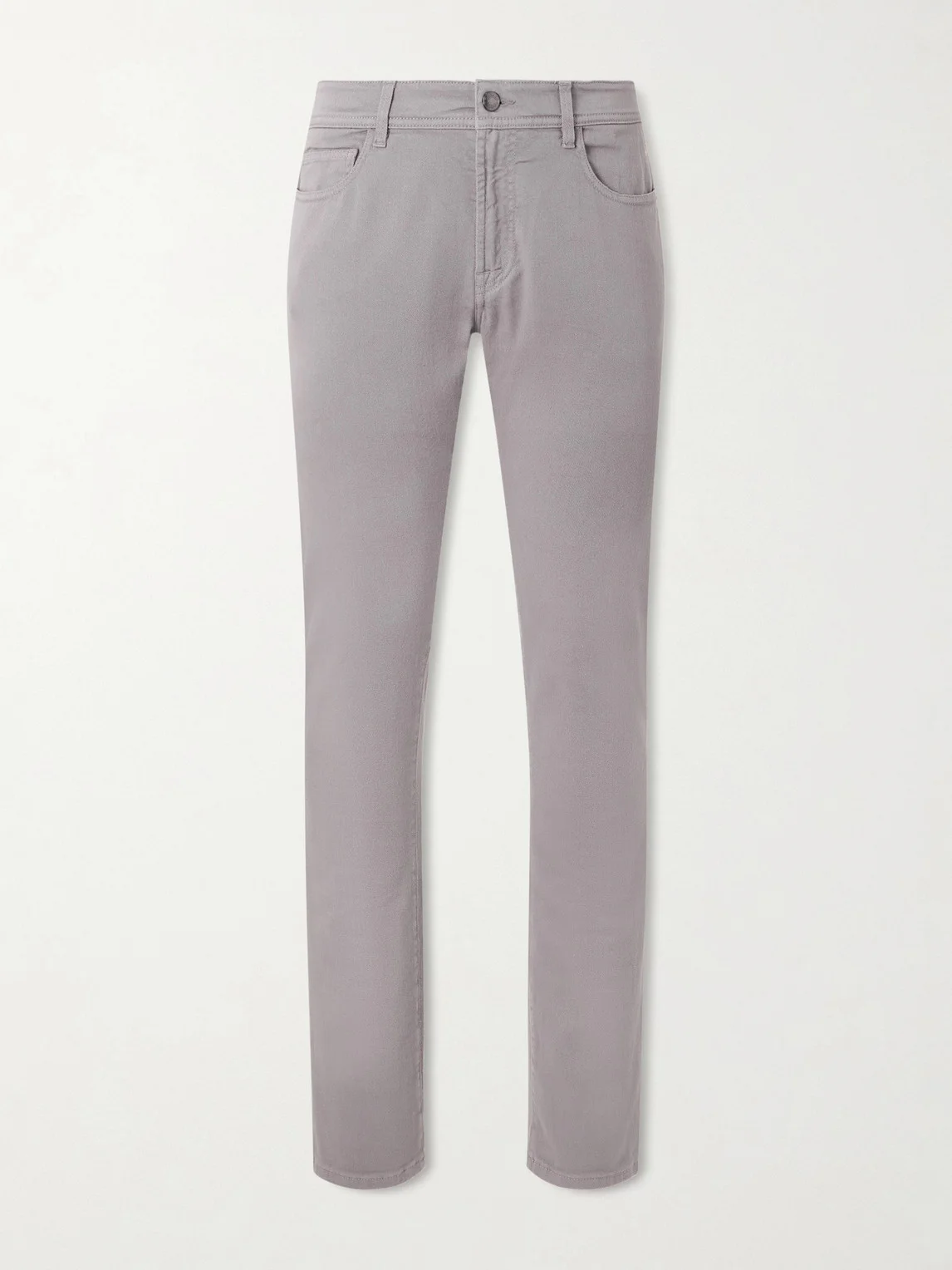 Slim-Fit Straight-Leg Jeans - 1