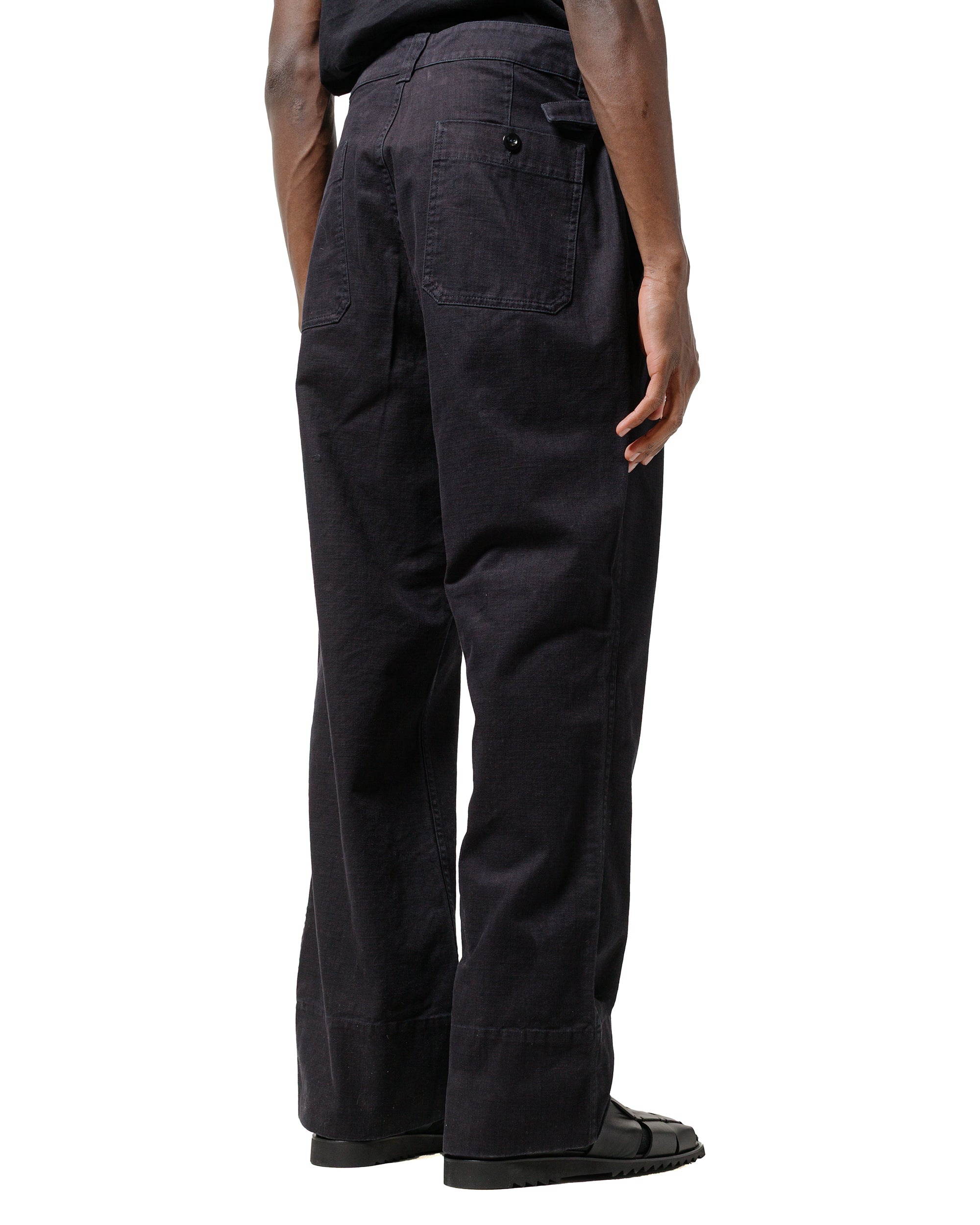 MHL Waist Tab Chino Indigo Twill Indigo - 3