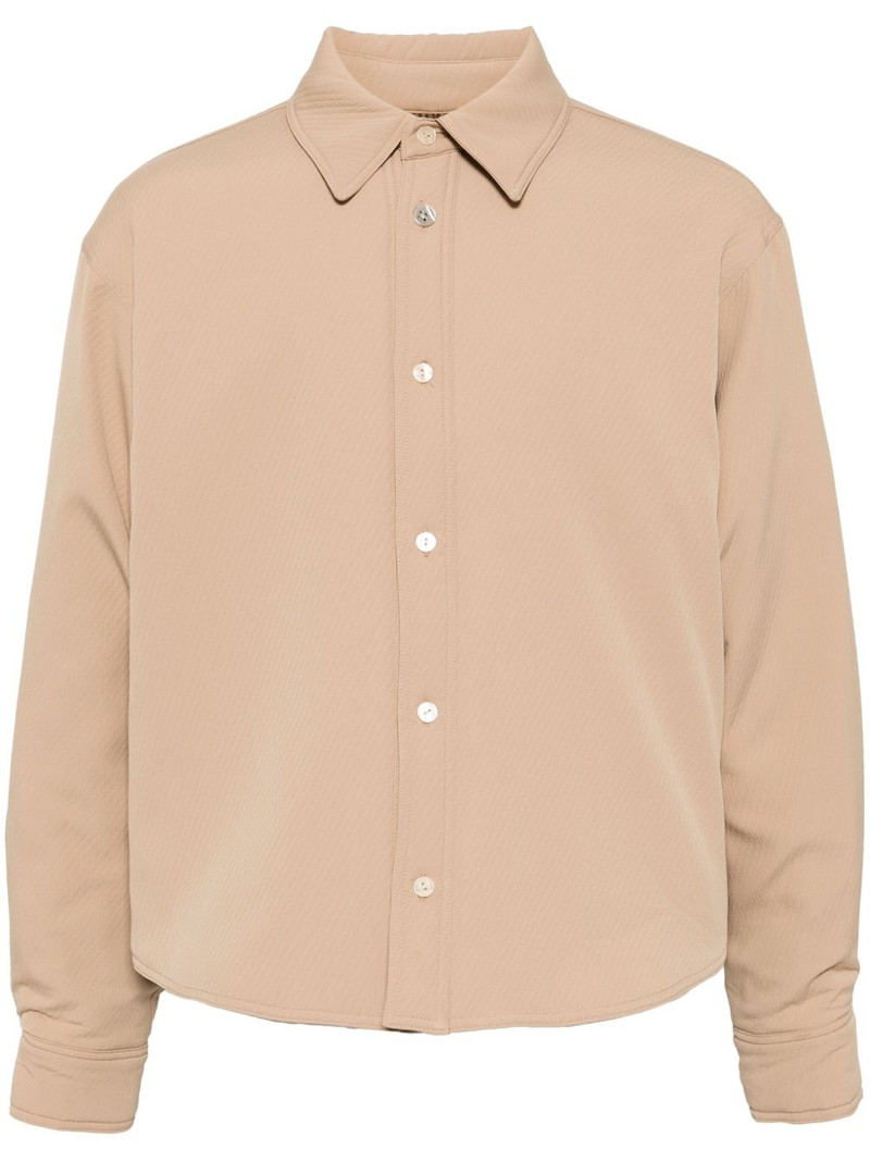 logo-tag shirt jacket 1