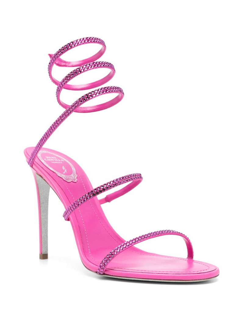 RENE CAOVILLA 105mm crystal-embellished sandals outlook