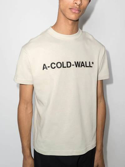 A-COLD-WALL* logo-print cotton T-shirt outlook