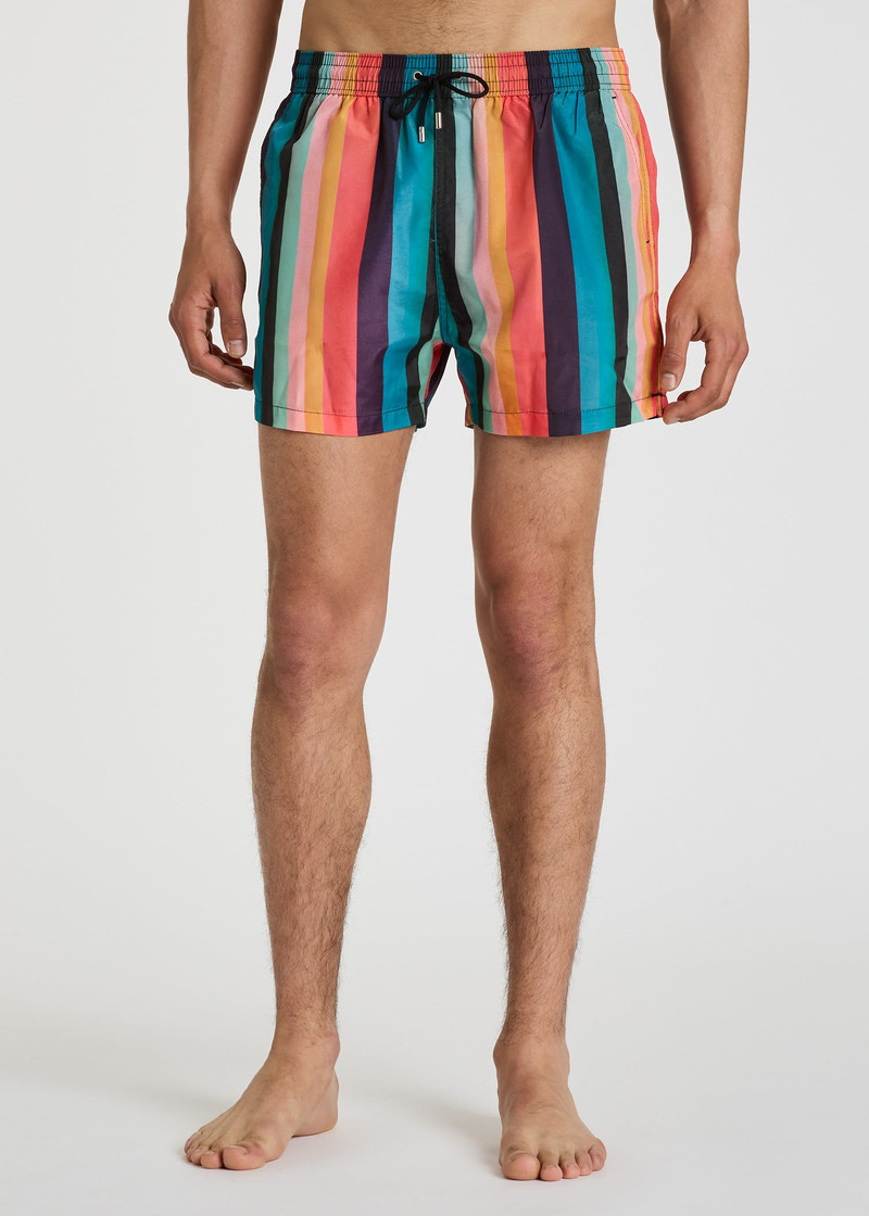 'Artist Stripe' Swim Shorts 5