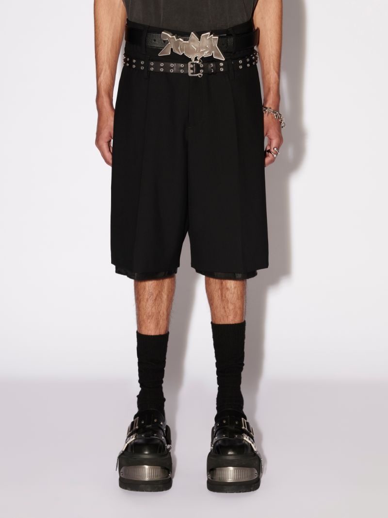 DOUBLE BELTED SHORTS - 3