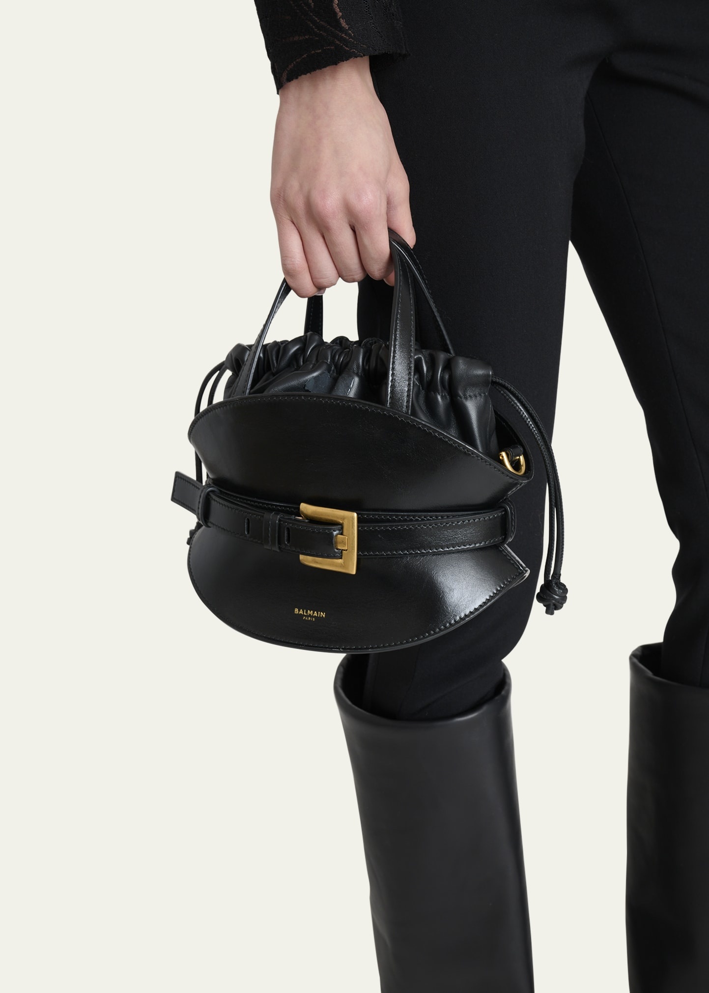 Shuffle Mini Top-Handle Bag in Calfskin - 2