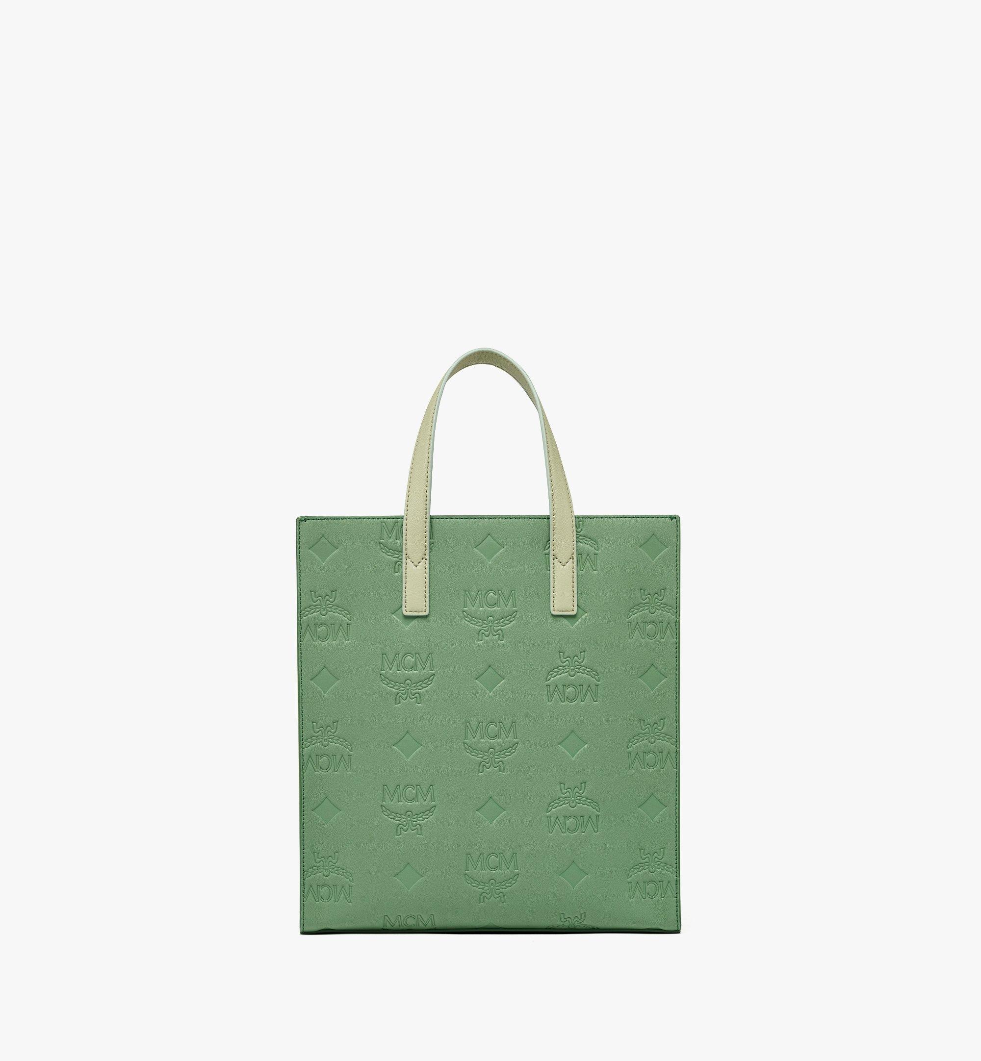 Aren Tote in Embossed Monogram Leather - 5