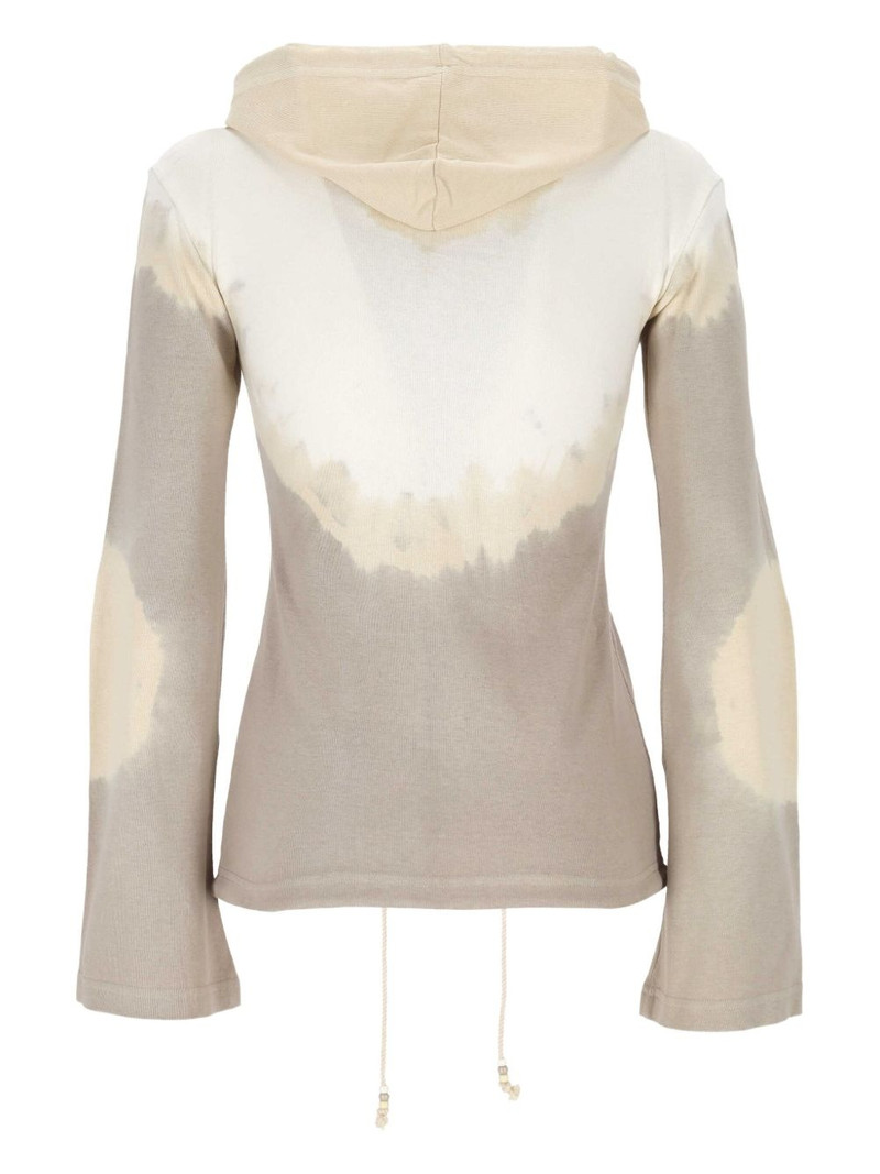 MM6 Maison Margiela tie-dye zip-up hoodie outlook