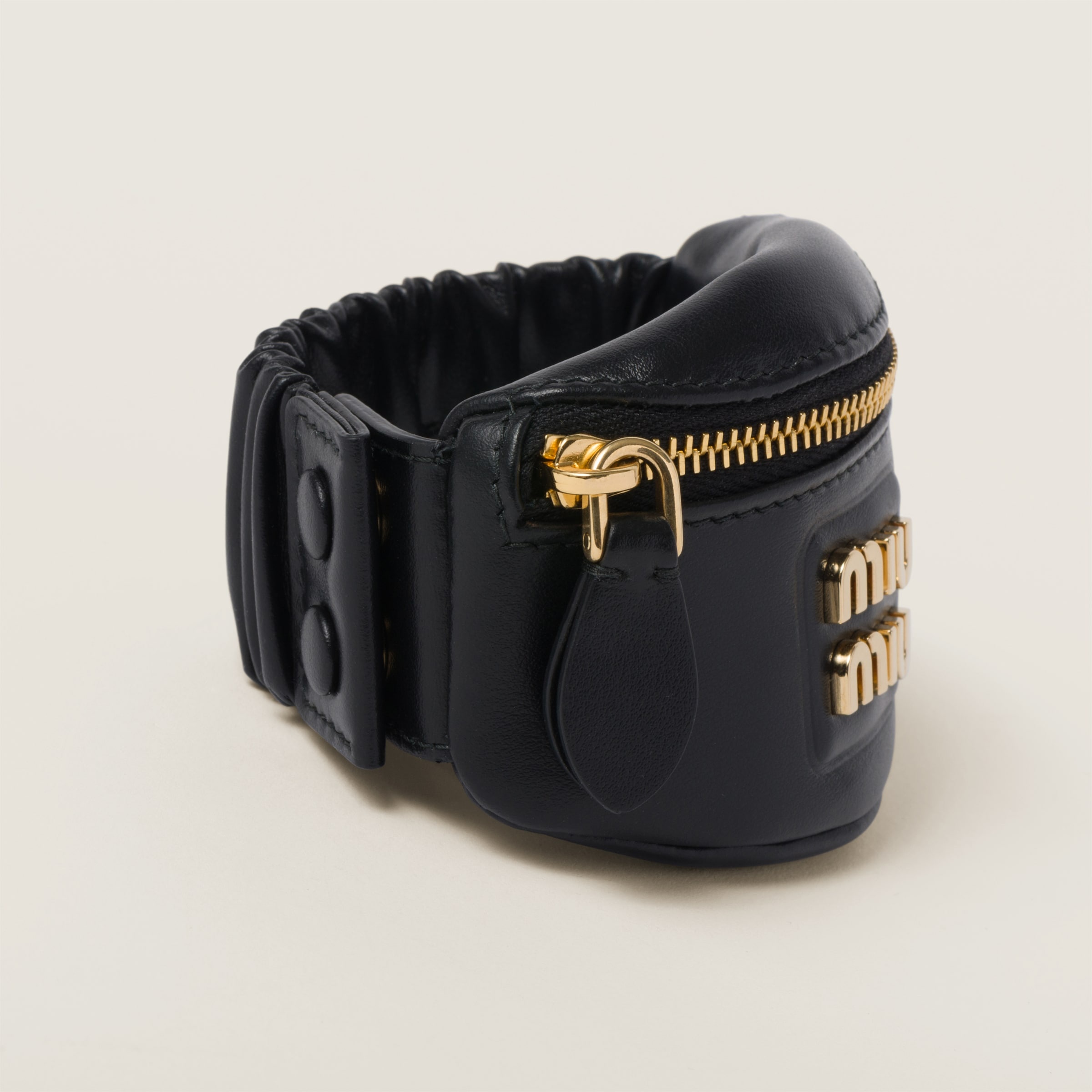 Bracelet with leather mini-pouch - 3