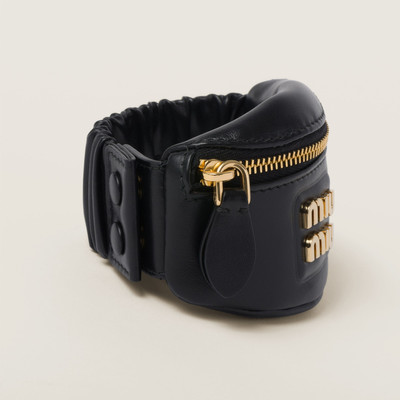 Miu Miu Bracelet with leather mini-pouch outlook