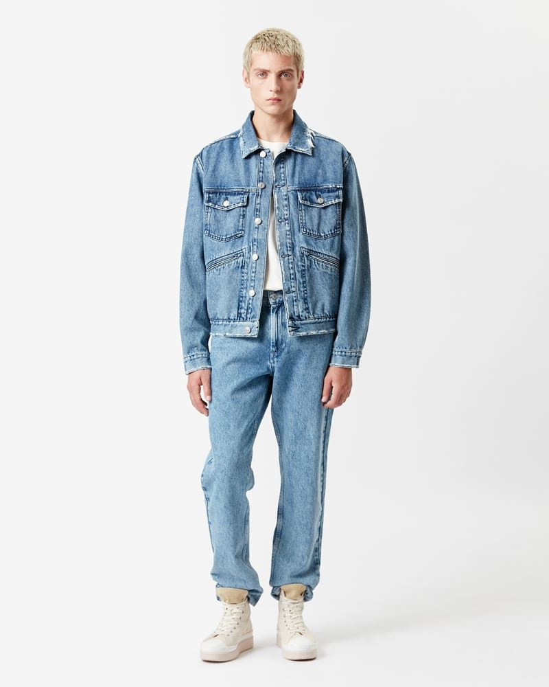 Isabel Marant JANGO EMBROIDERED DENIM JACKET outlook