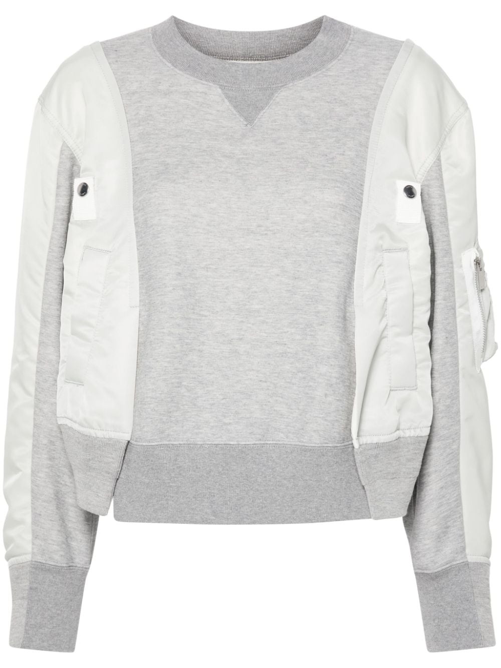 panelled sweatshirt - 1