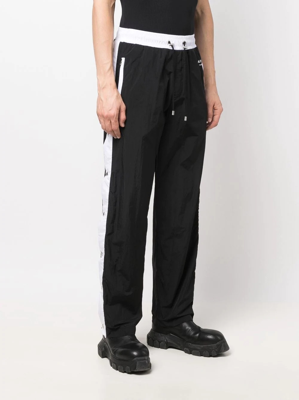 side snap-button track trousers - 3