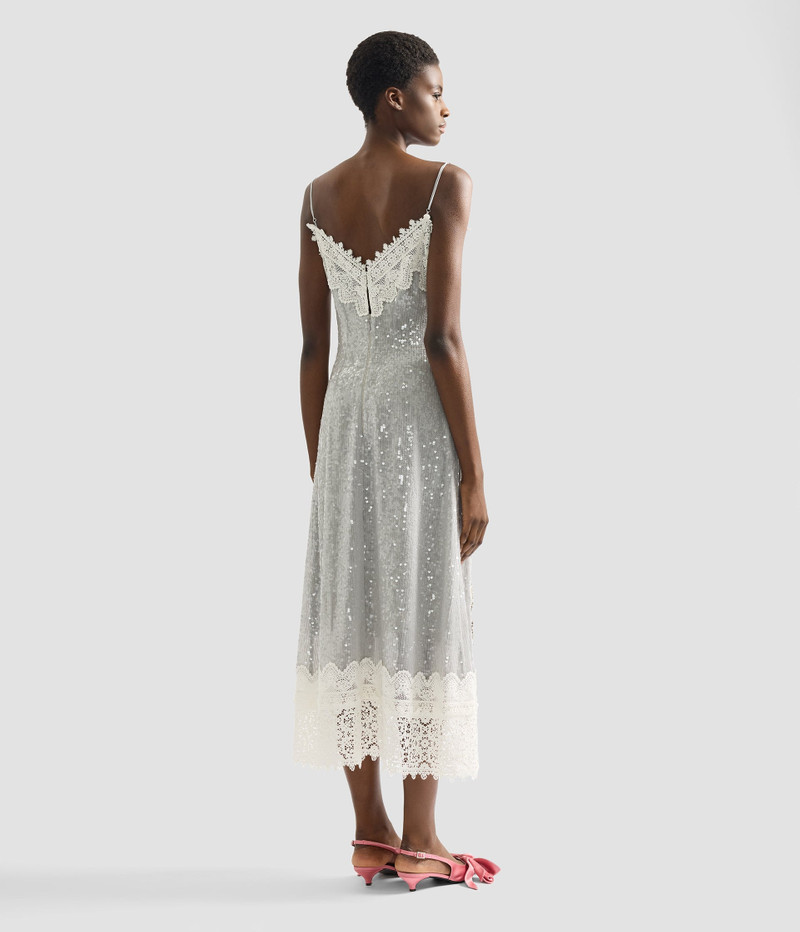 EMBELLISHED SEQUINS SLEEVELESS MIDI DRESS 4