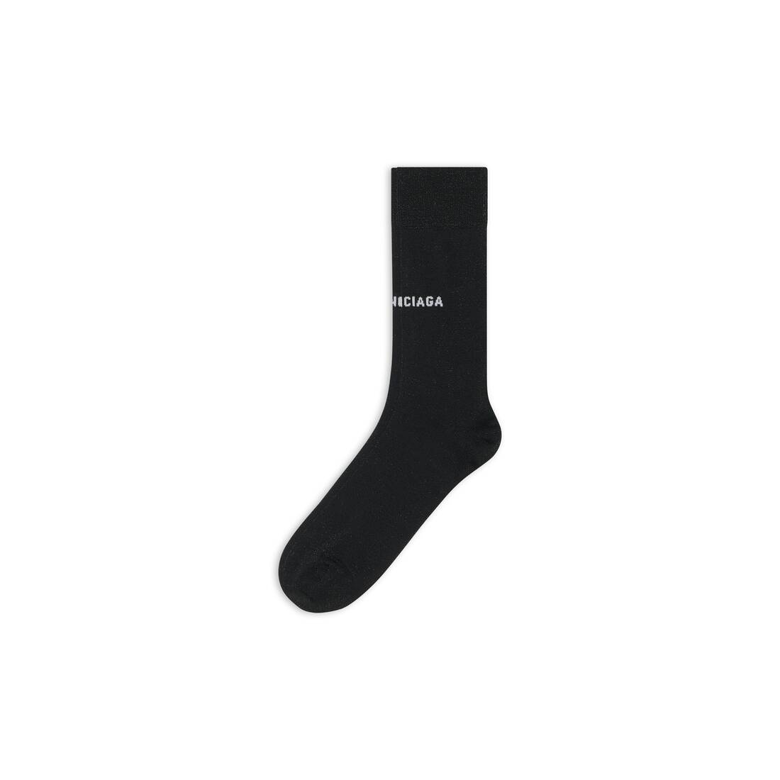 Women's Lurex Classic Socks in Black - 2