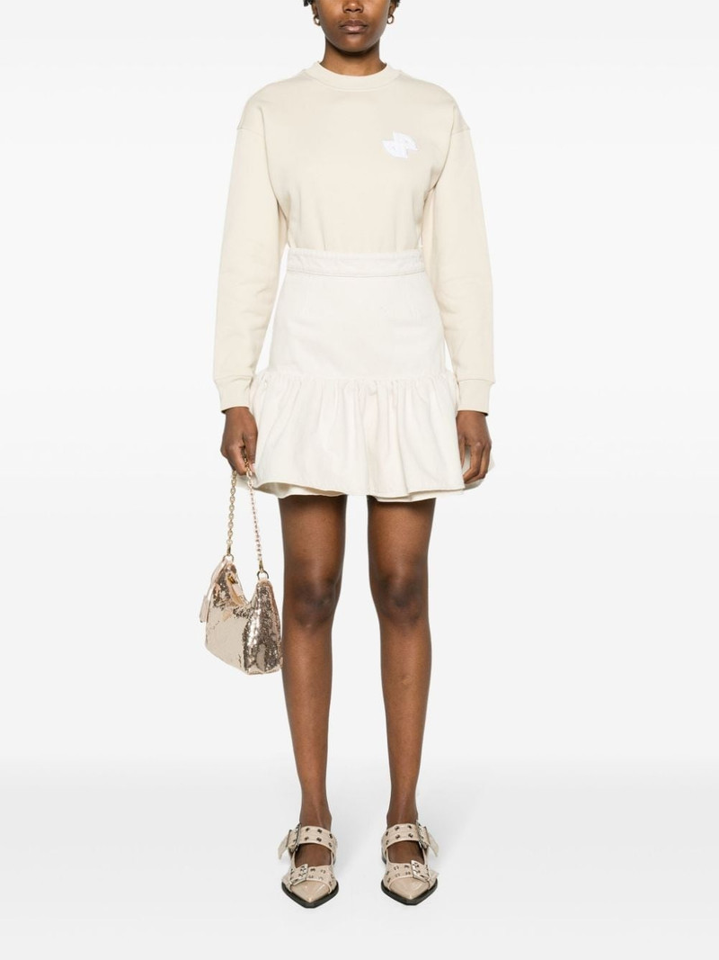 PATOU ruffled cotton mini skirt outlook