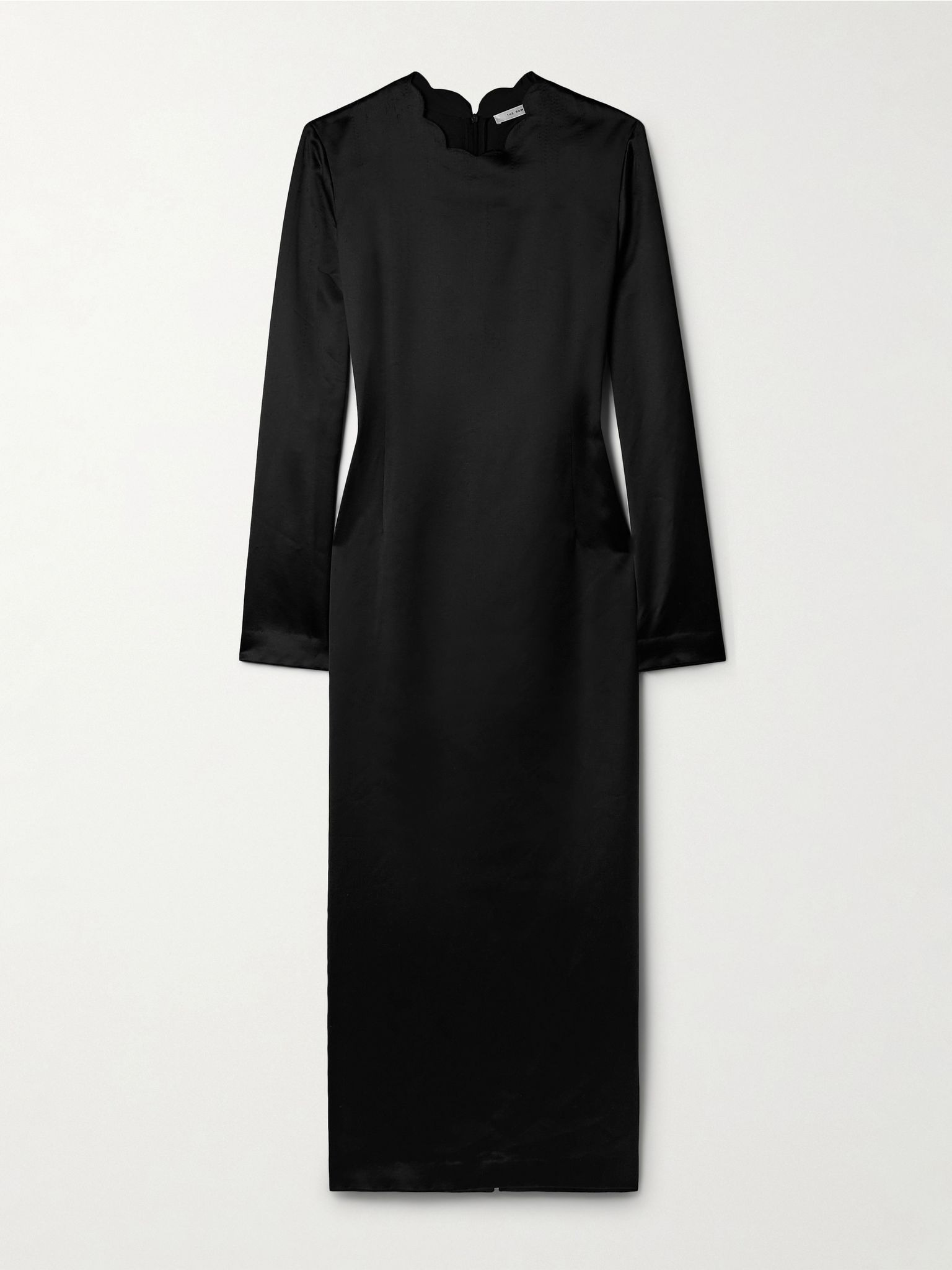 Mitzi silk-blend maxi dress Black - 1