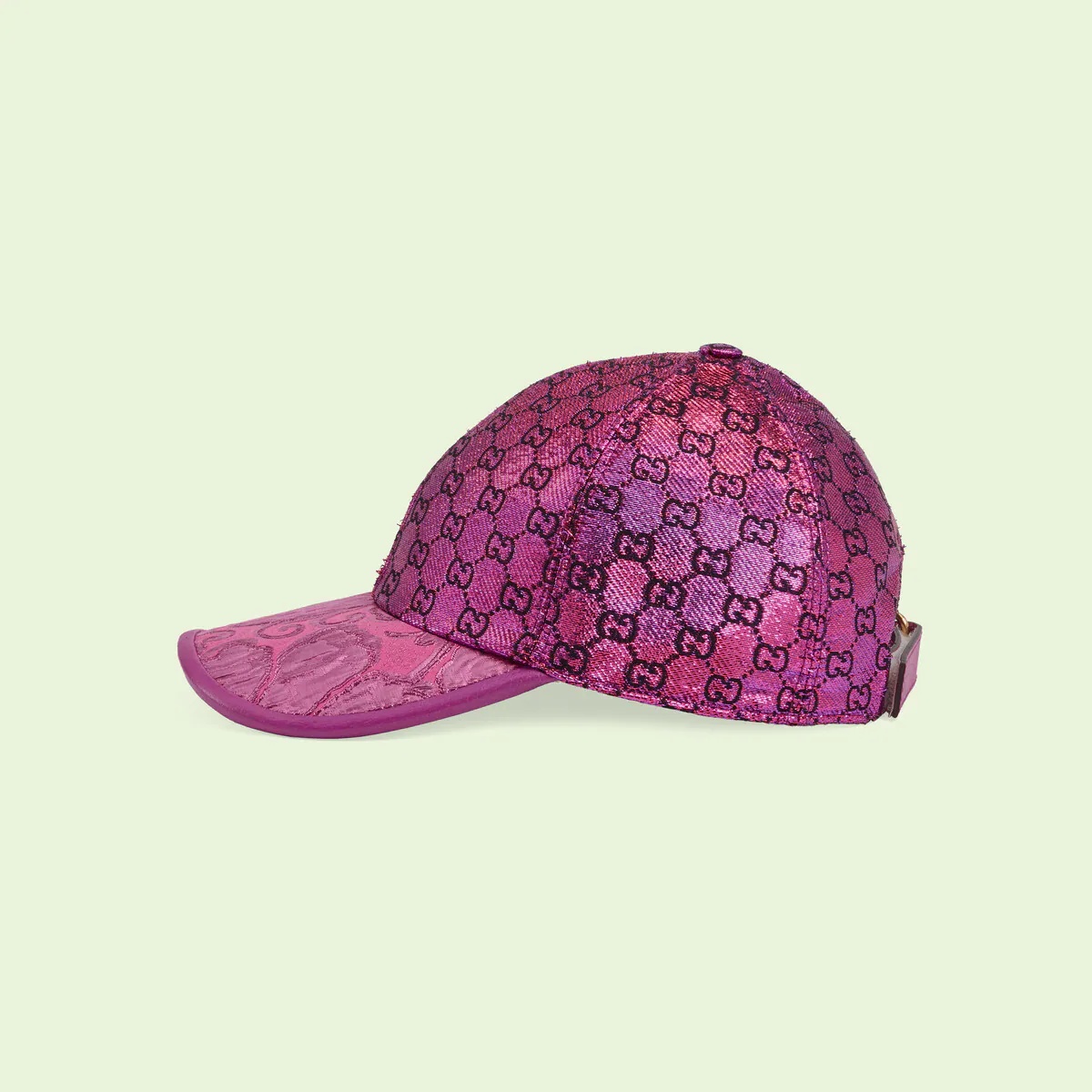 GUCCI GG lamé jacquard baseball hat | REVERSIBLE