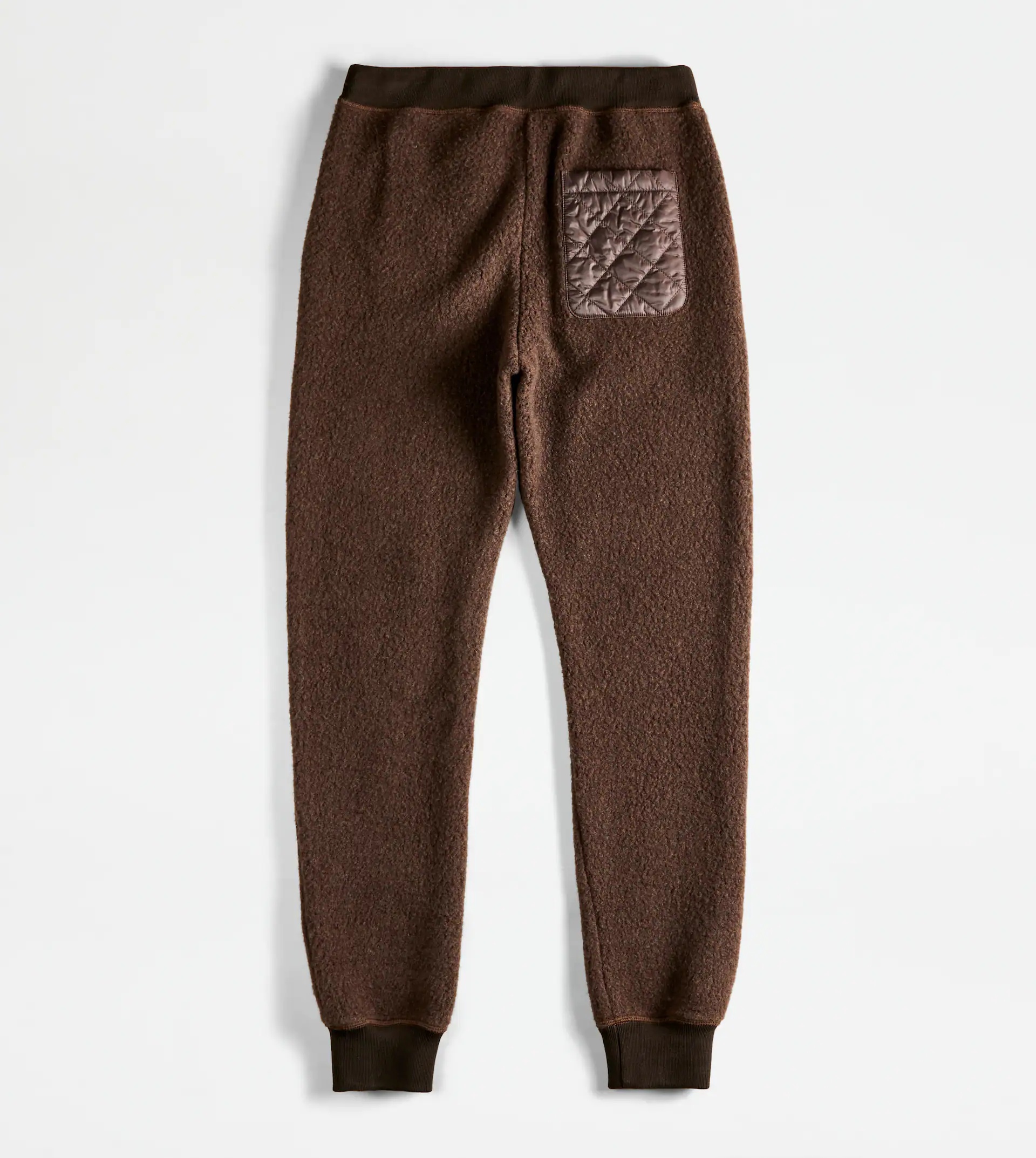 CASHMERE BLEND TROUSERS - BROWN - 8