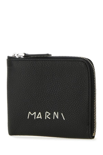 Marni Black leather wallet outlook