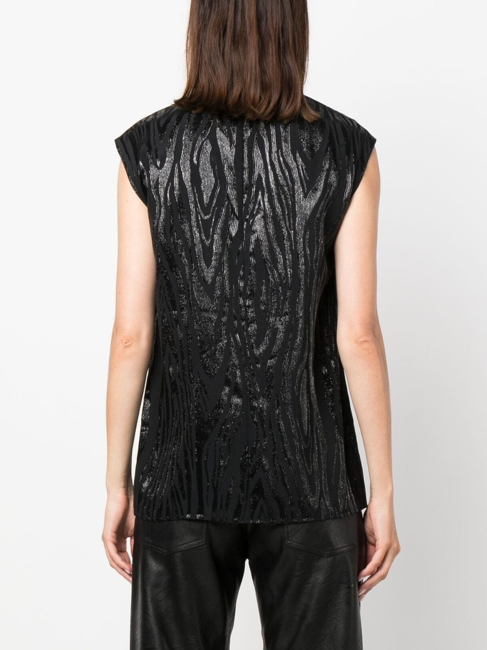 moire-effect tank top - 4