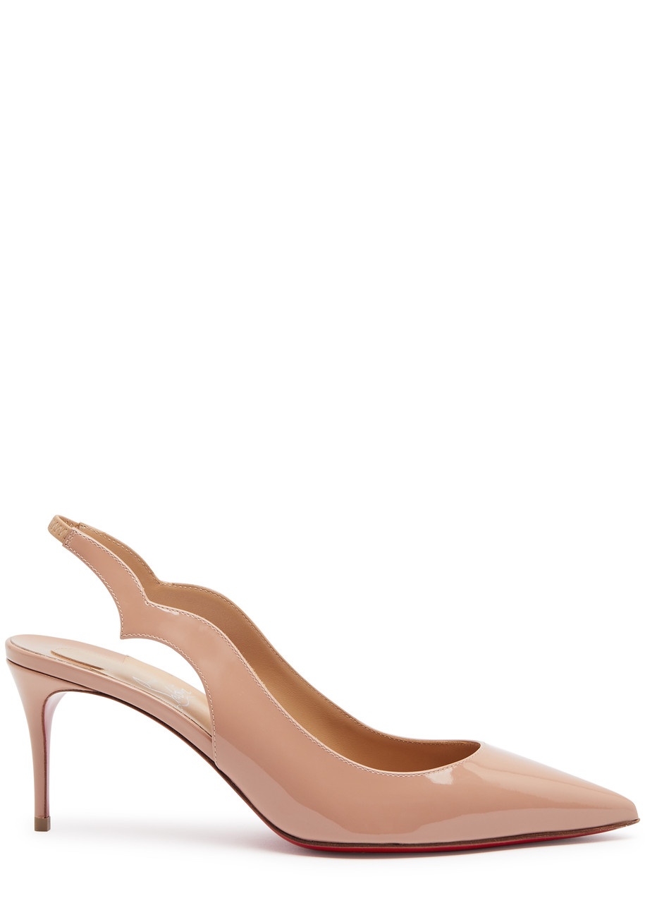 Christian Louboutin Hot Chick 70 Patent Leather Slingback Pumps - 1