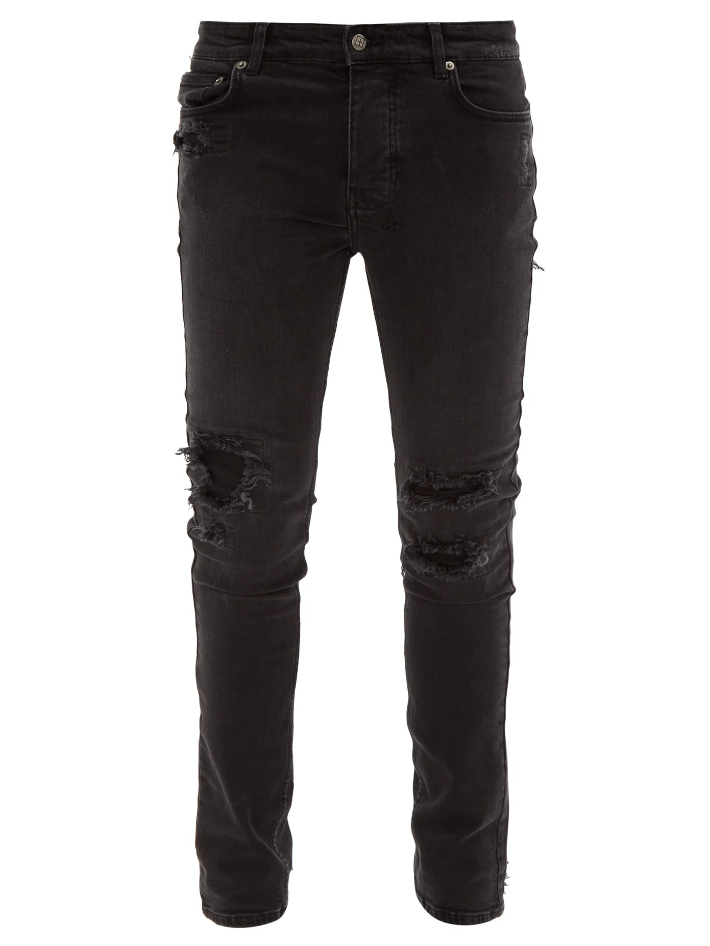 Chitch distressed slim-leg jeans - 1