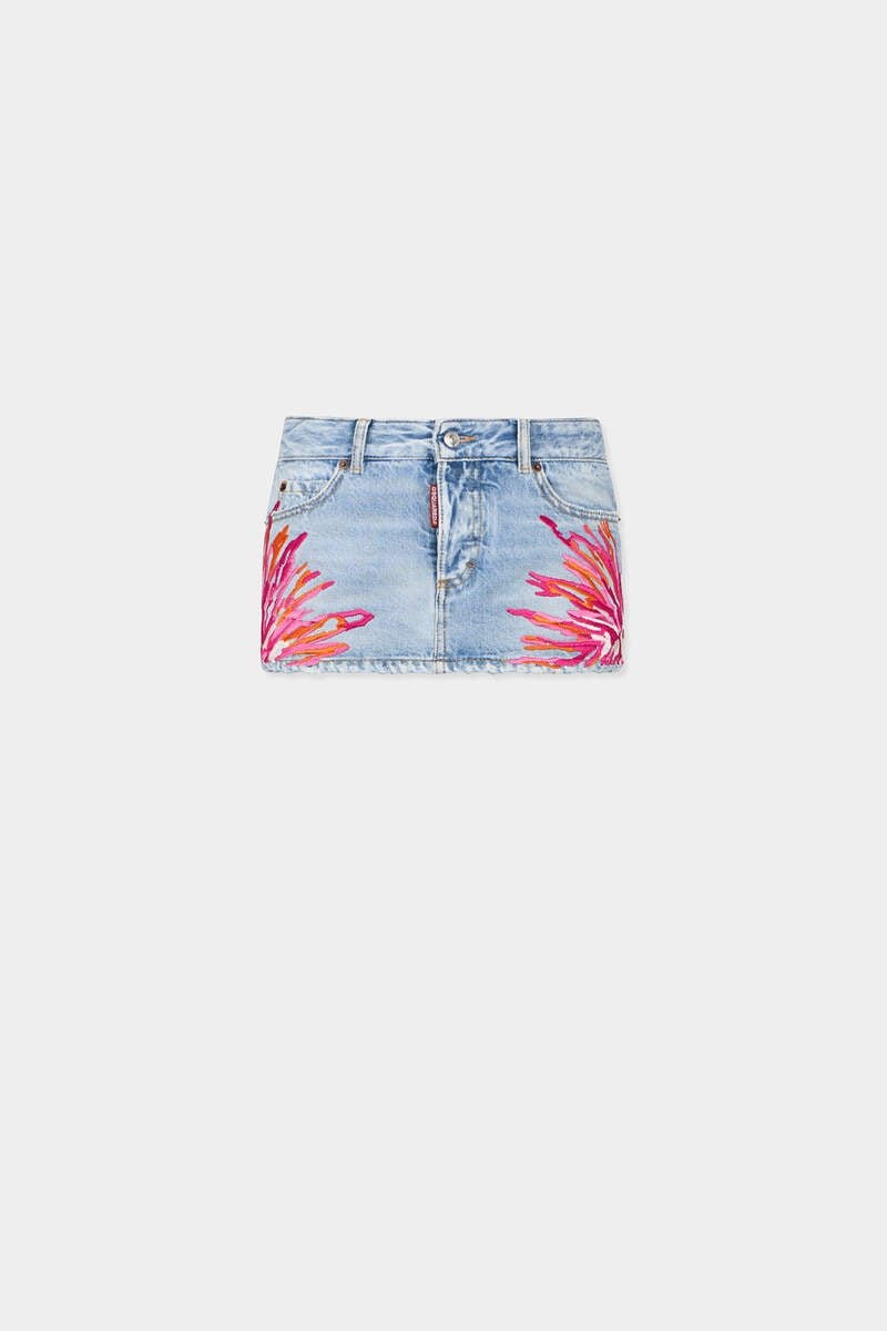 LIGHT CLEAN JEAN MINI SKIRT 1