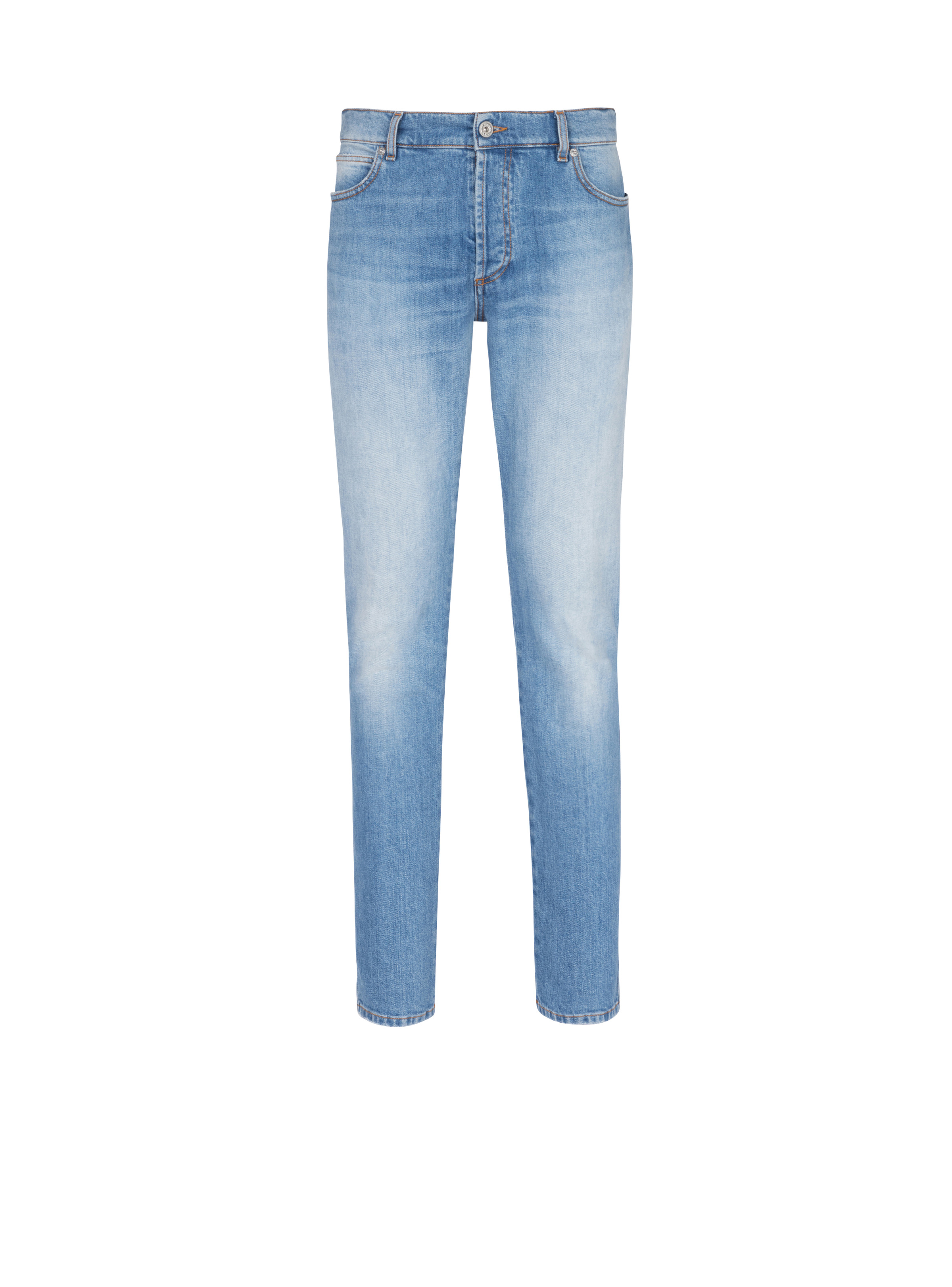 Slim-fit cotton jeans - 1